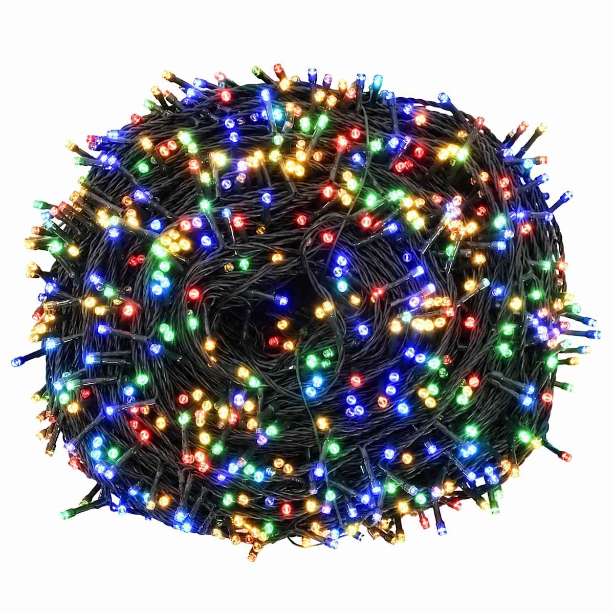 Julelyskæde med to farveindstillinger 1000 LED'er Flerfarvet - Billede 2