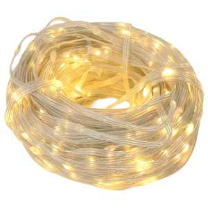 vidaXL Valgusketid 400 LED-i Soe valge 40 m