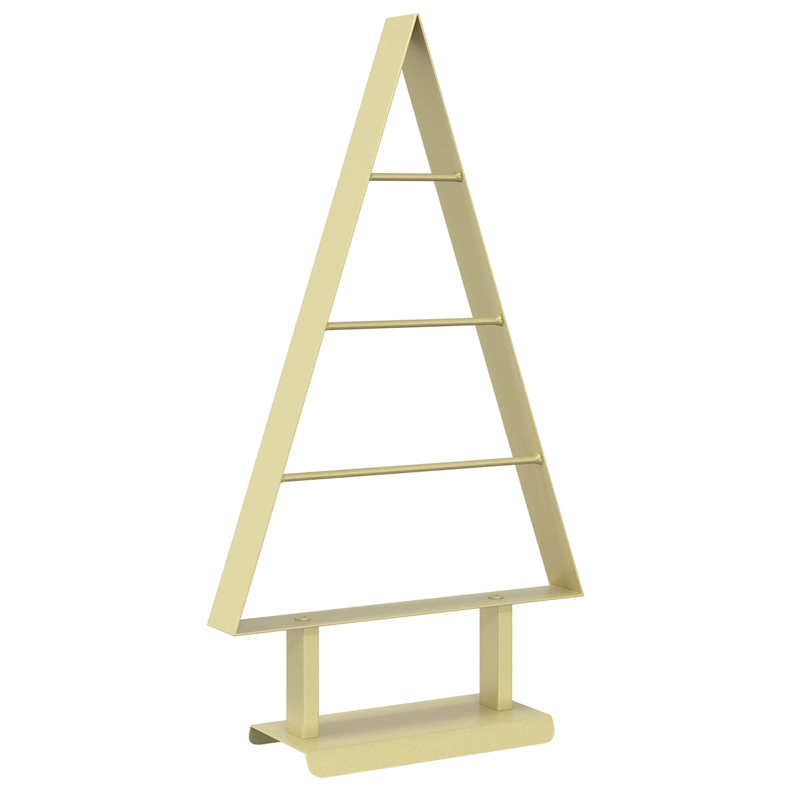 vidaXL Pom de Crăciun din metal KUOPIO 60 cm Oțel Auriu