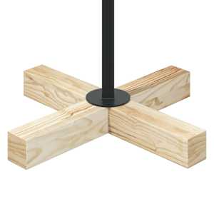 Kovový vánoční stromeček KUOPIO 90 cm Ocel Černá - obrázek 6