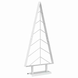 vidaXL Jalaga metallist j&otilde;ulupuu KUOPIO 90 cm Teras Valge