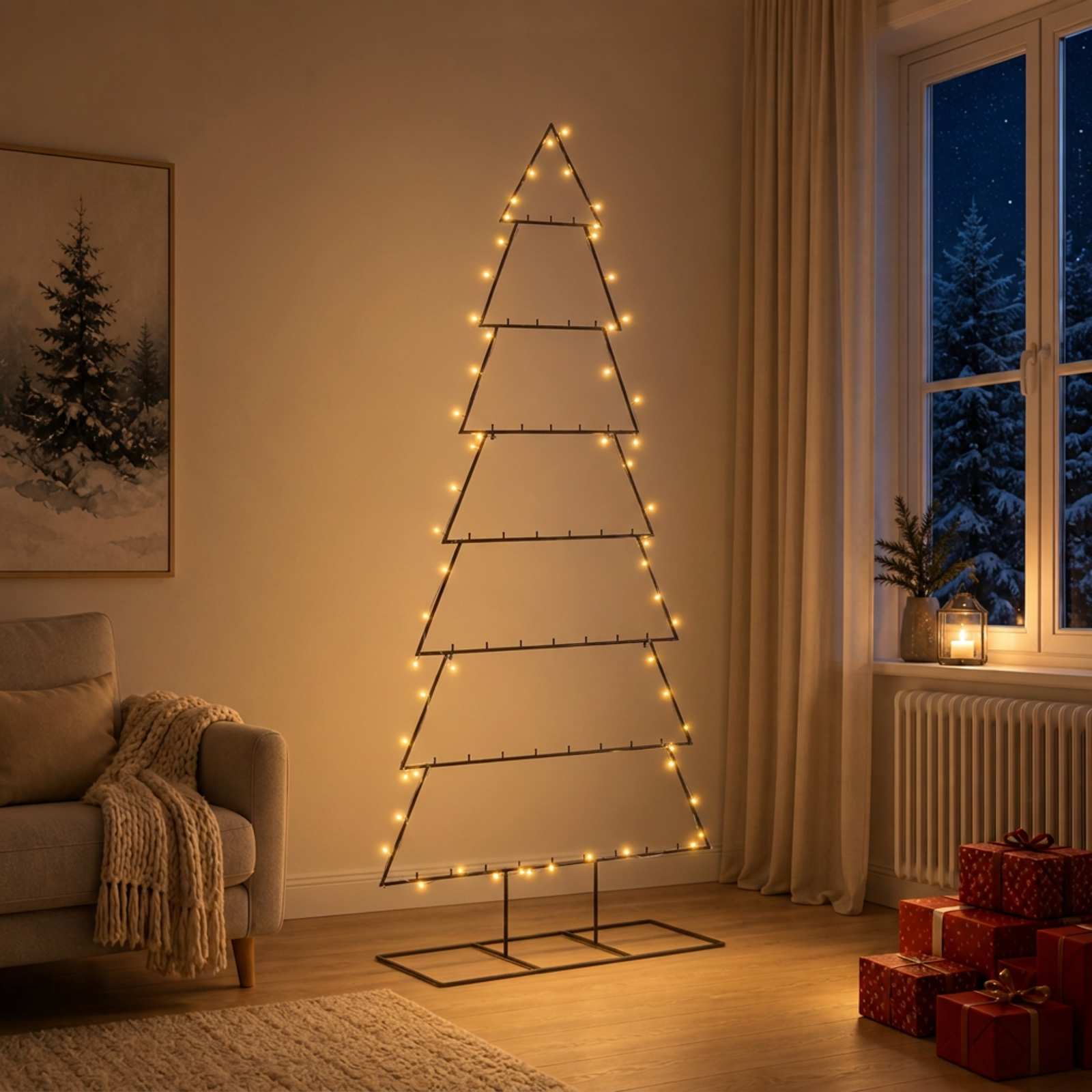 Metal Christmas Tree KUOPIO Warm — photo 1 of 6