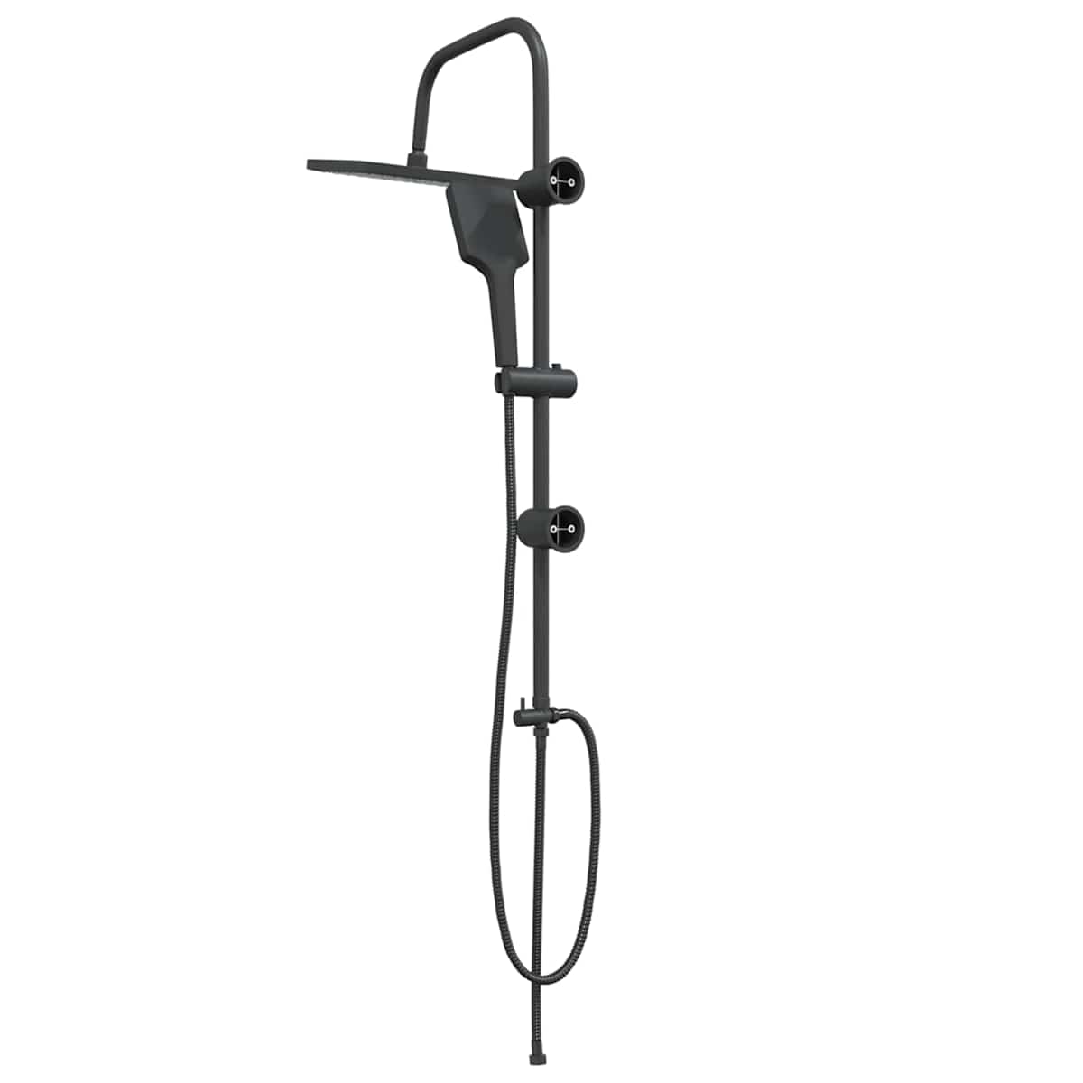 Brusesystem med bruserhoved 48 x 30 x 100 cm Rustfrit stål - Billede 4