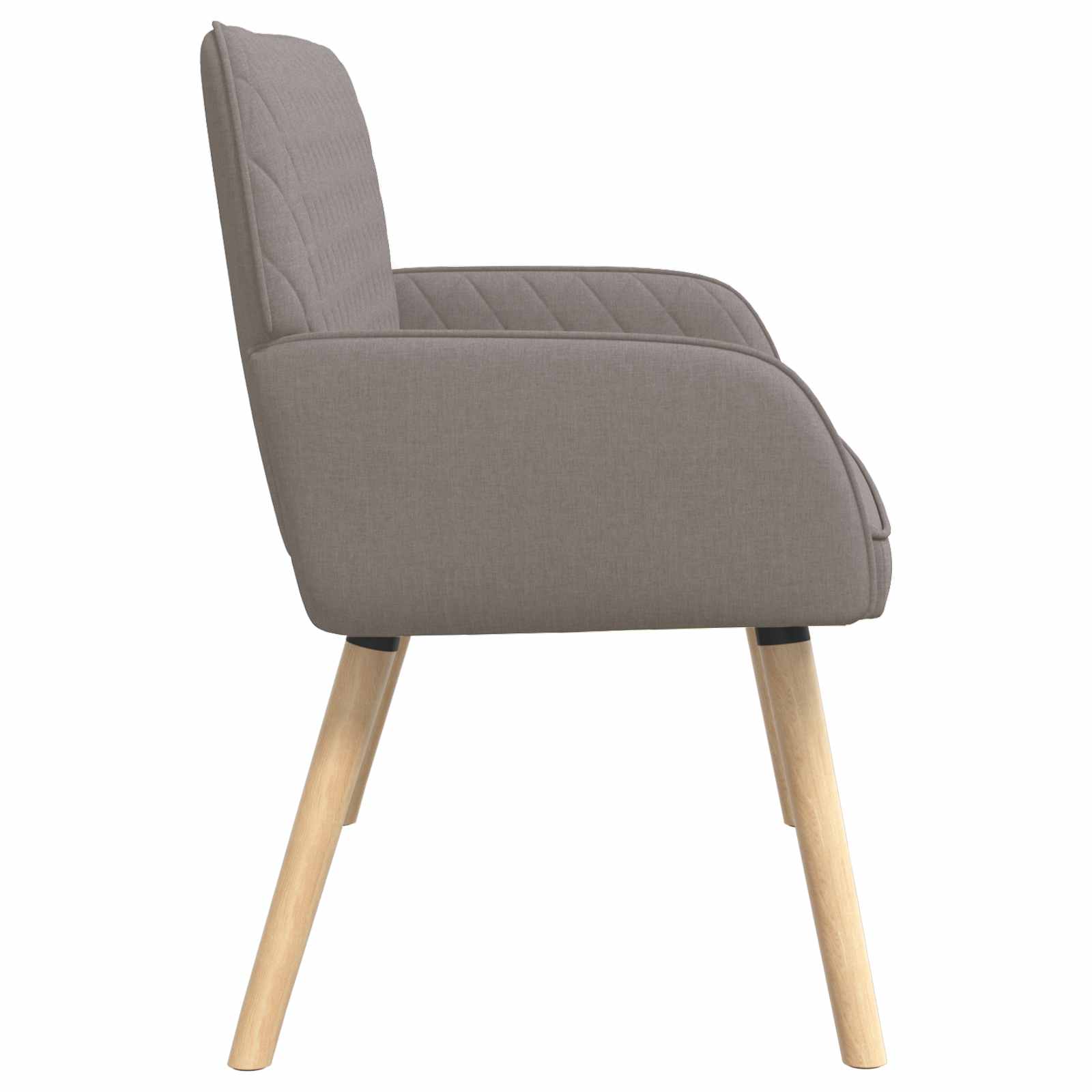 2-zitsbank met massief houten poten 2-zits Taupe Linnen stof image 4
