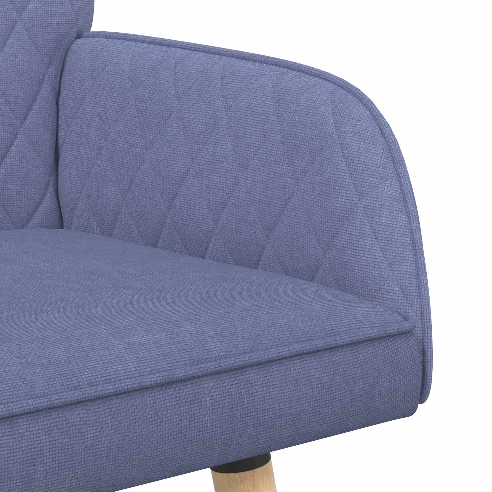 2-zitsbank met massief houten poten 2-zits Jeans Blauw image 6