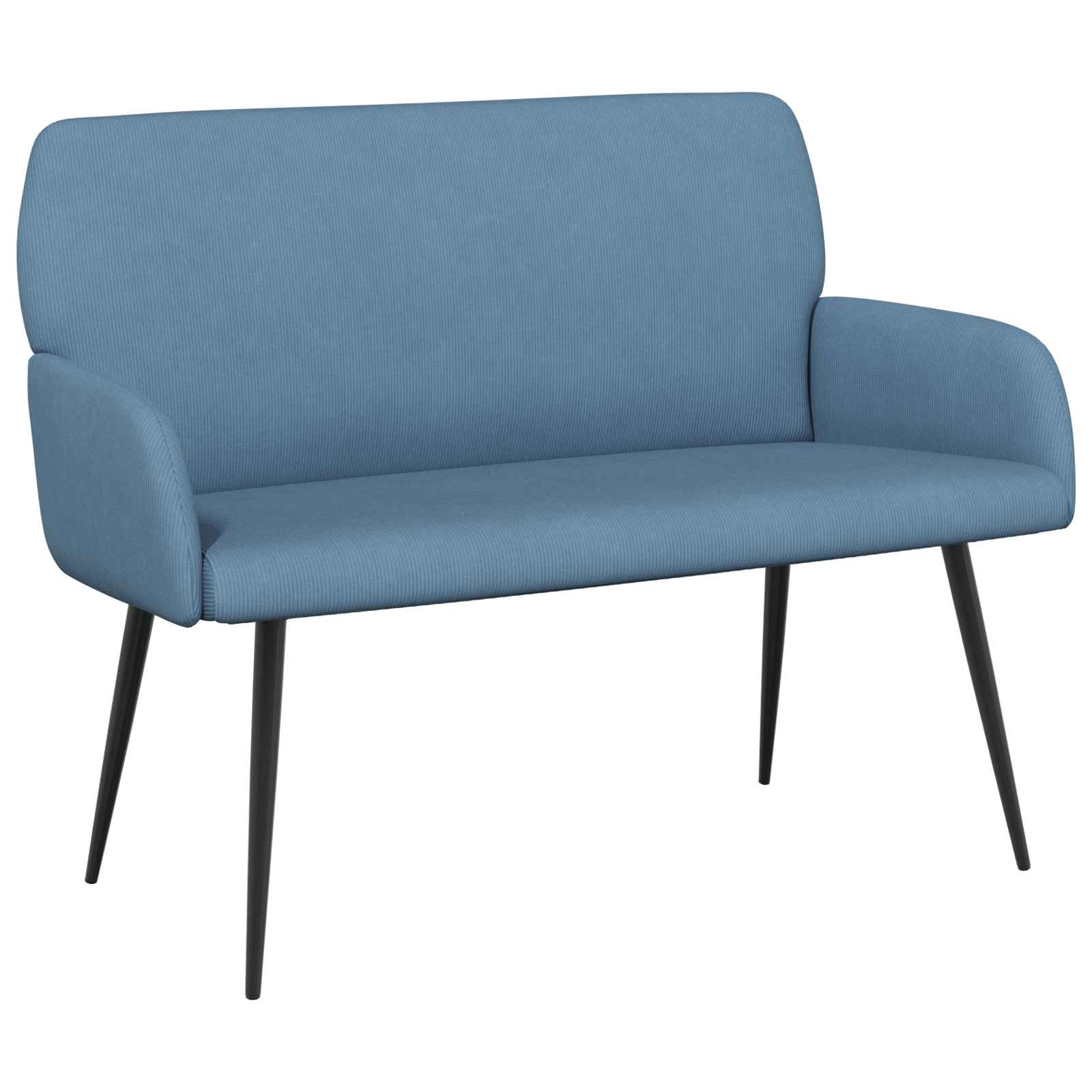 vidaXL Dvojmiestna pohovka s kovovými nohami 2-miestne Modrá