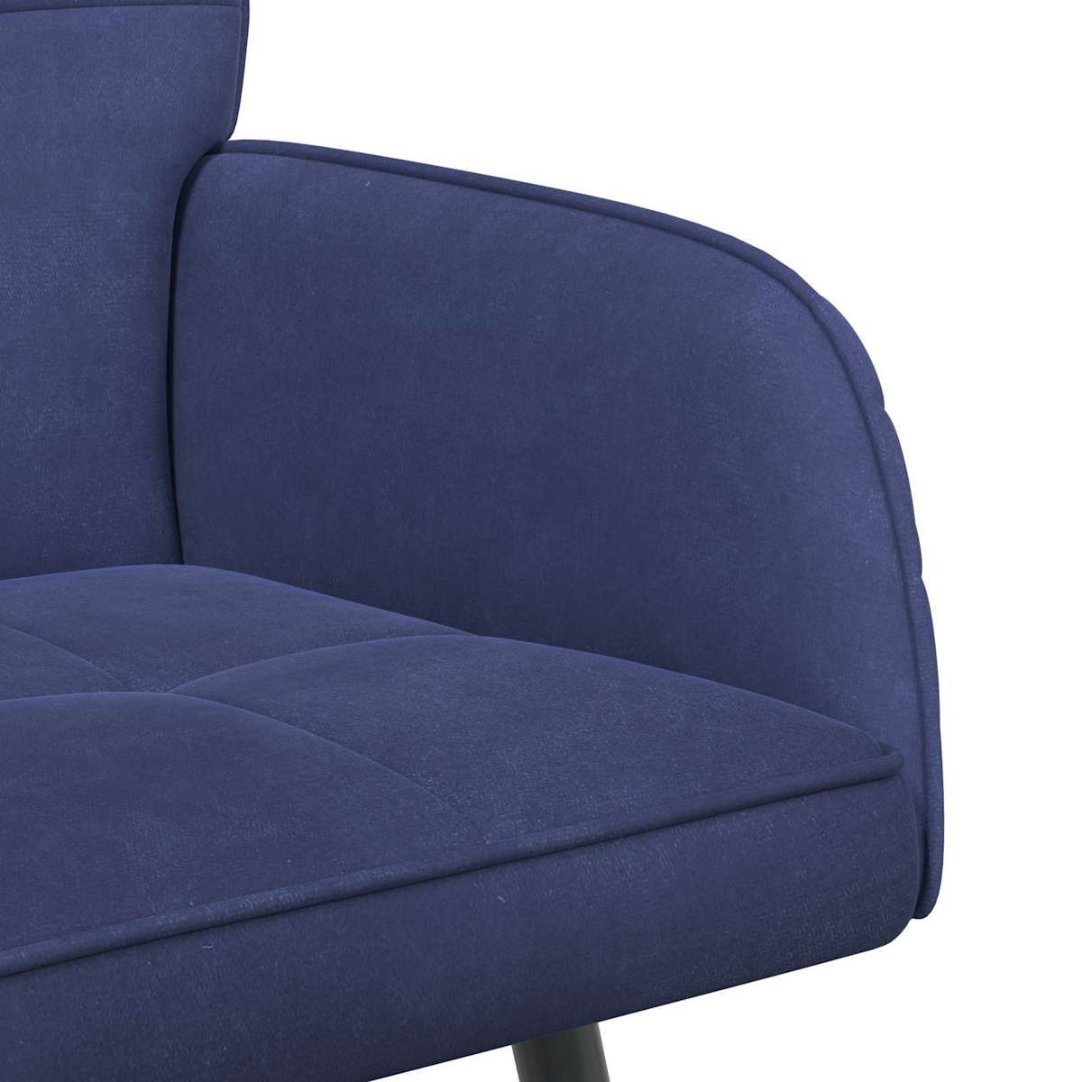 2-personers sofa med metalben 2-personers Fløjl - Billede 6