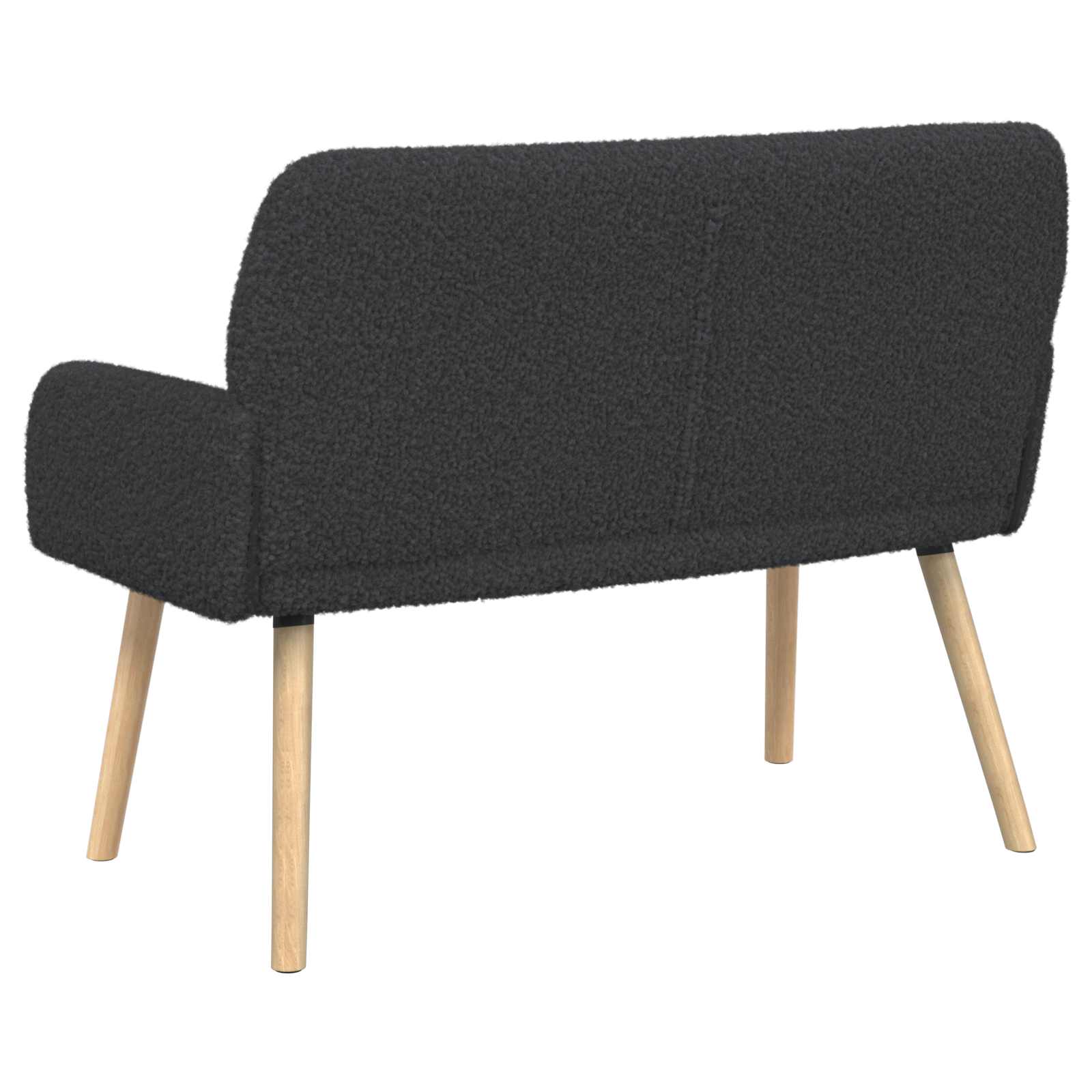 2-zitsbank met massief houten poten Donkergrijs Bouclé image 5
