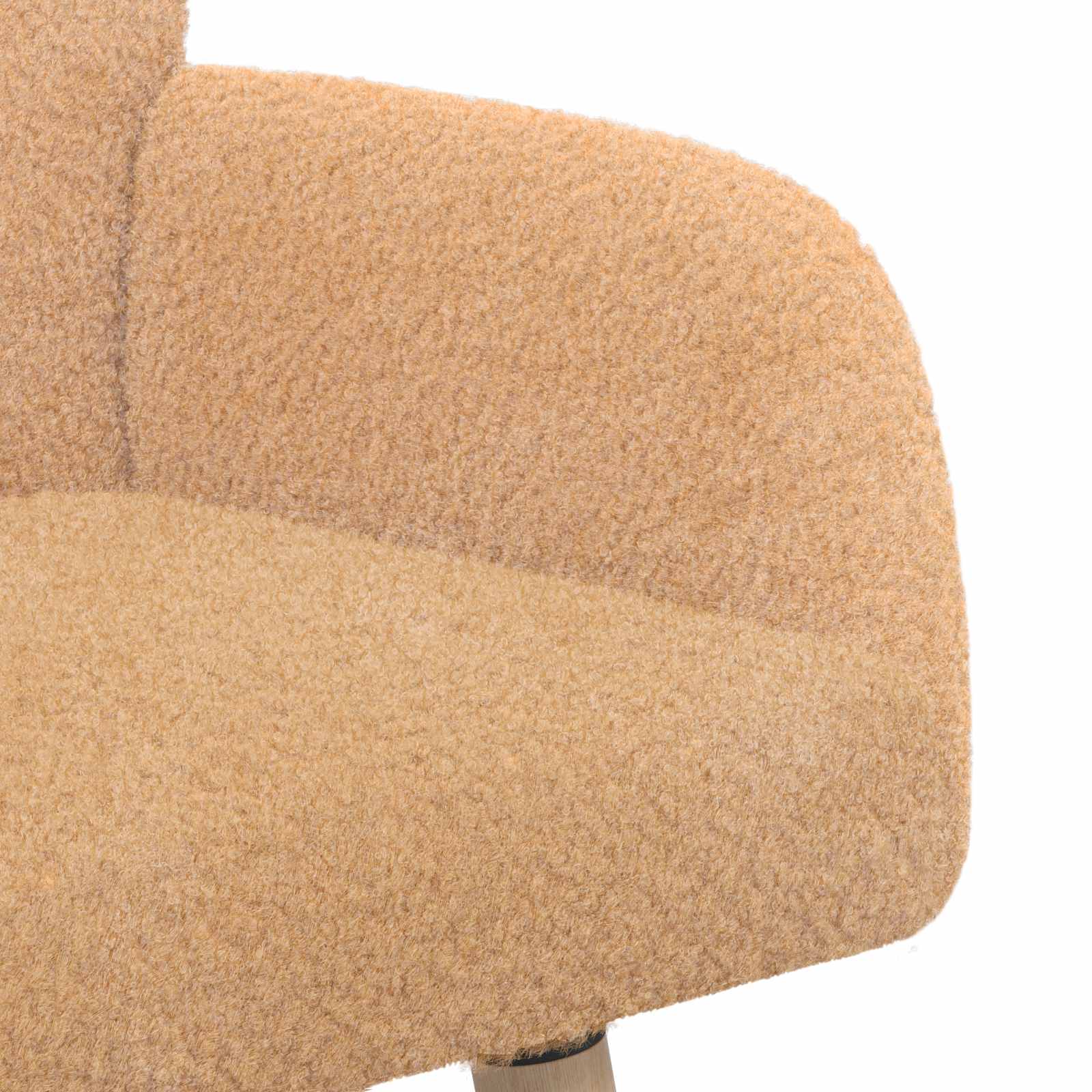 2-zitsbank met massief houten poten Beige Bouclé image 6