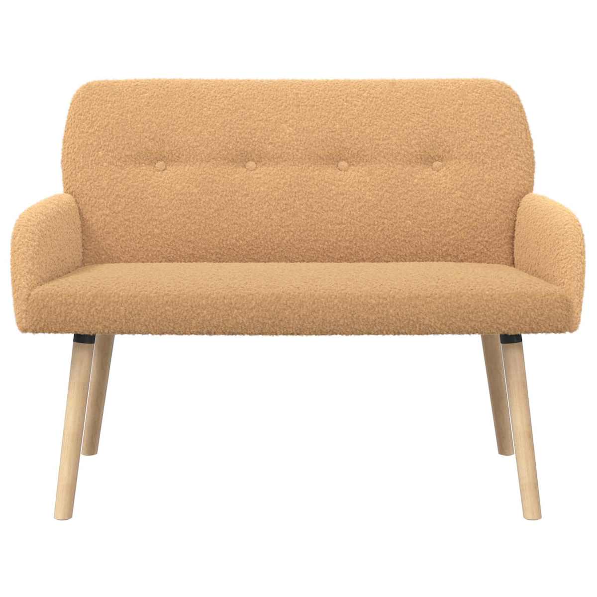 2-personers sofa med ben i massivt træ Bouclé - Billede 3