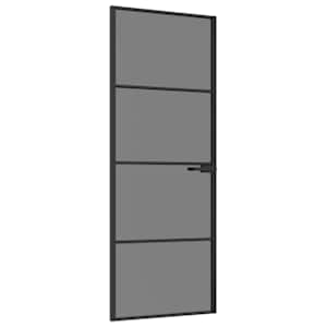 vidaXL Siseuks 76 x 201,5 cm Karastatud klaas ja alumiinium