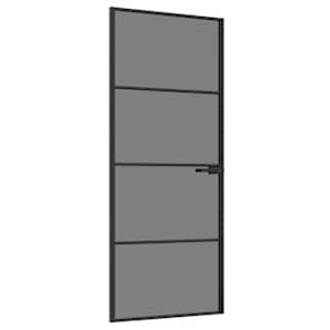 vidaXL Siseuks 83 x 201,5 cm Karastatud klaas ja alumiinium