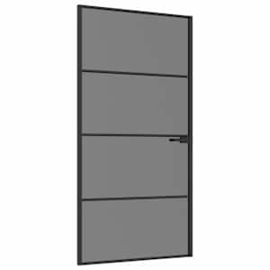 vidaXL Siseuks 102,5 x 201,5 cm Karastatud klaas ja alumiinium