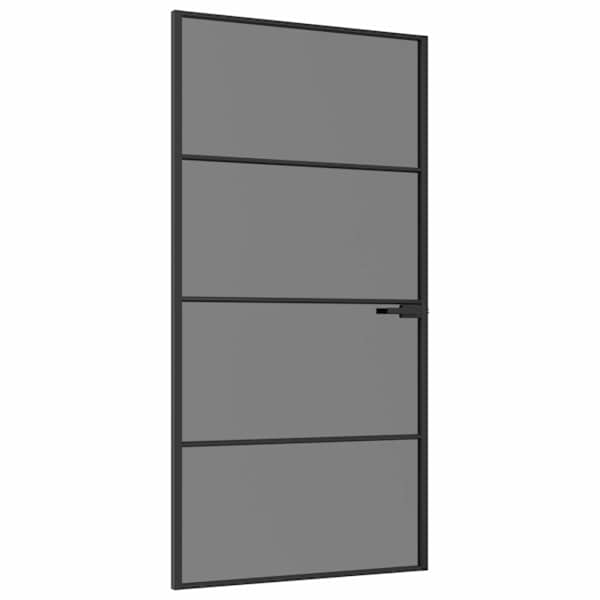 vidaXL Siseuks 102,5 x 201,5 cm Karastatud klaas ja alumiinium
