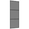 vidaXL Libisev uks 76 x 205 cm Karastatud klaas ja alumiinium