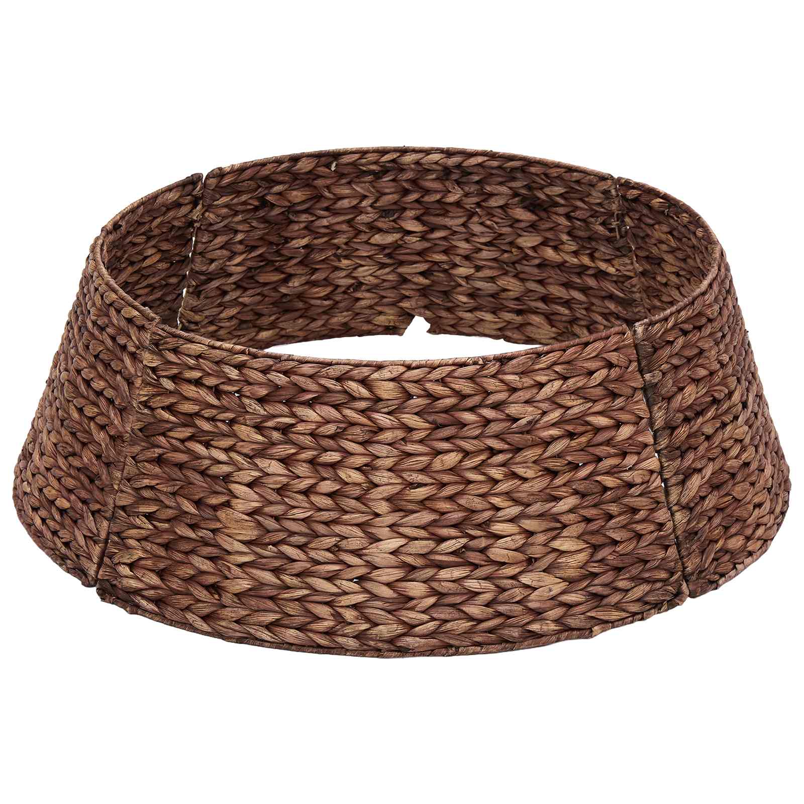 vidaXL Okrúžok na vianočný stromček Okrúhly Hnedá Ø 75 x 25 cm