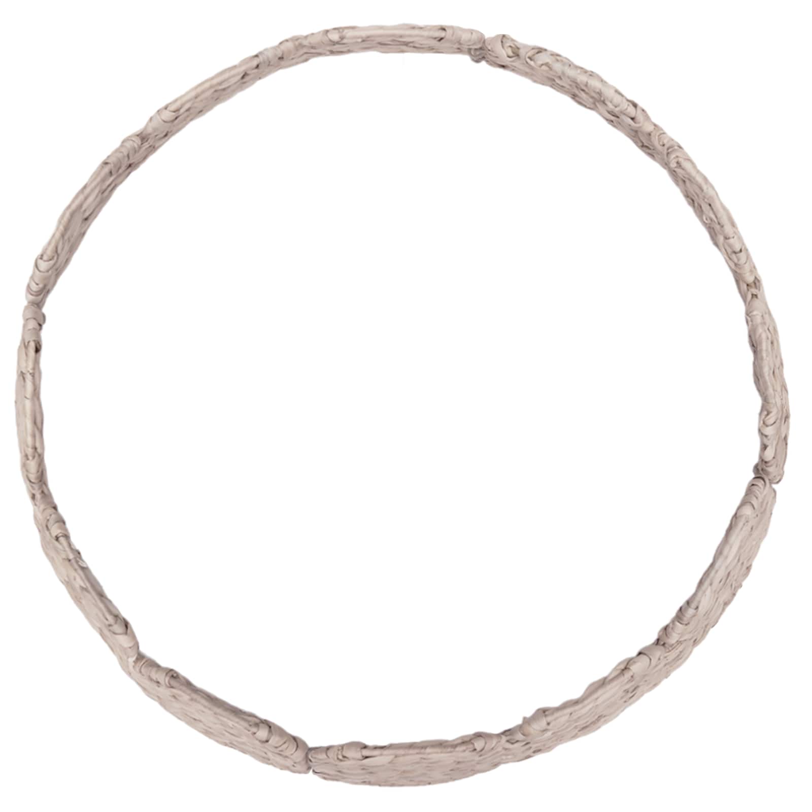 vidaXL Kerstboomkraag Rond Wit Dia. 90 x 28 cm Waterhyacint, foto 4