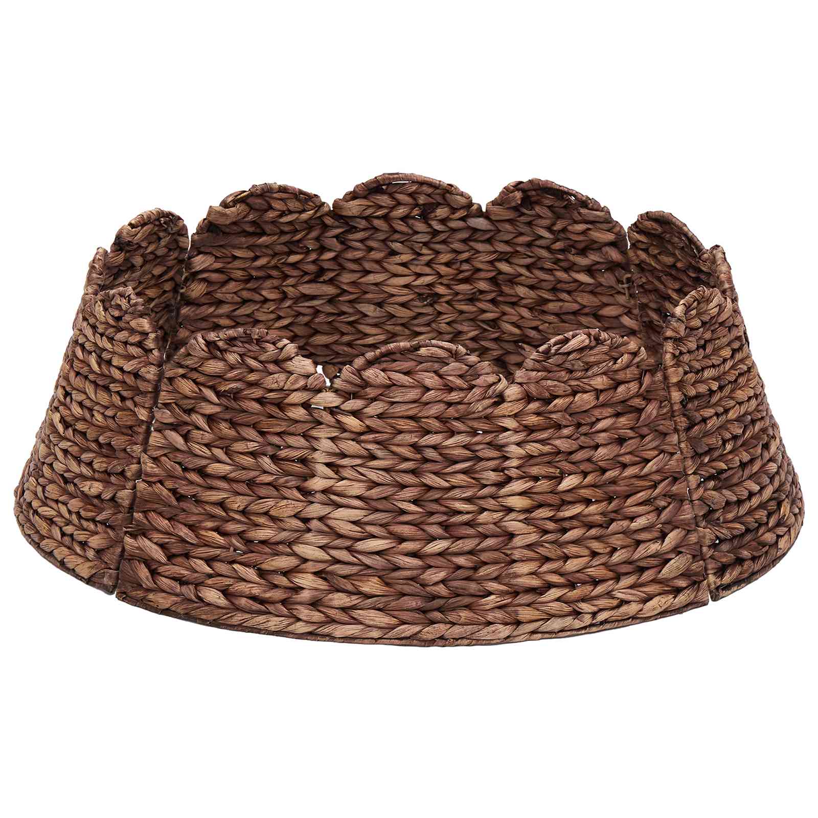 vidaXL Okrúžok na vianočný stromček Okrúhly Hnedá Priem. 75 x 25 cm