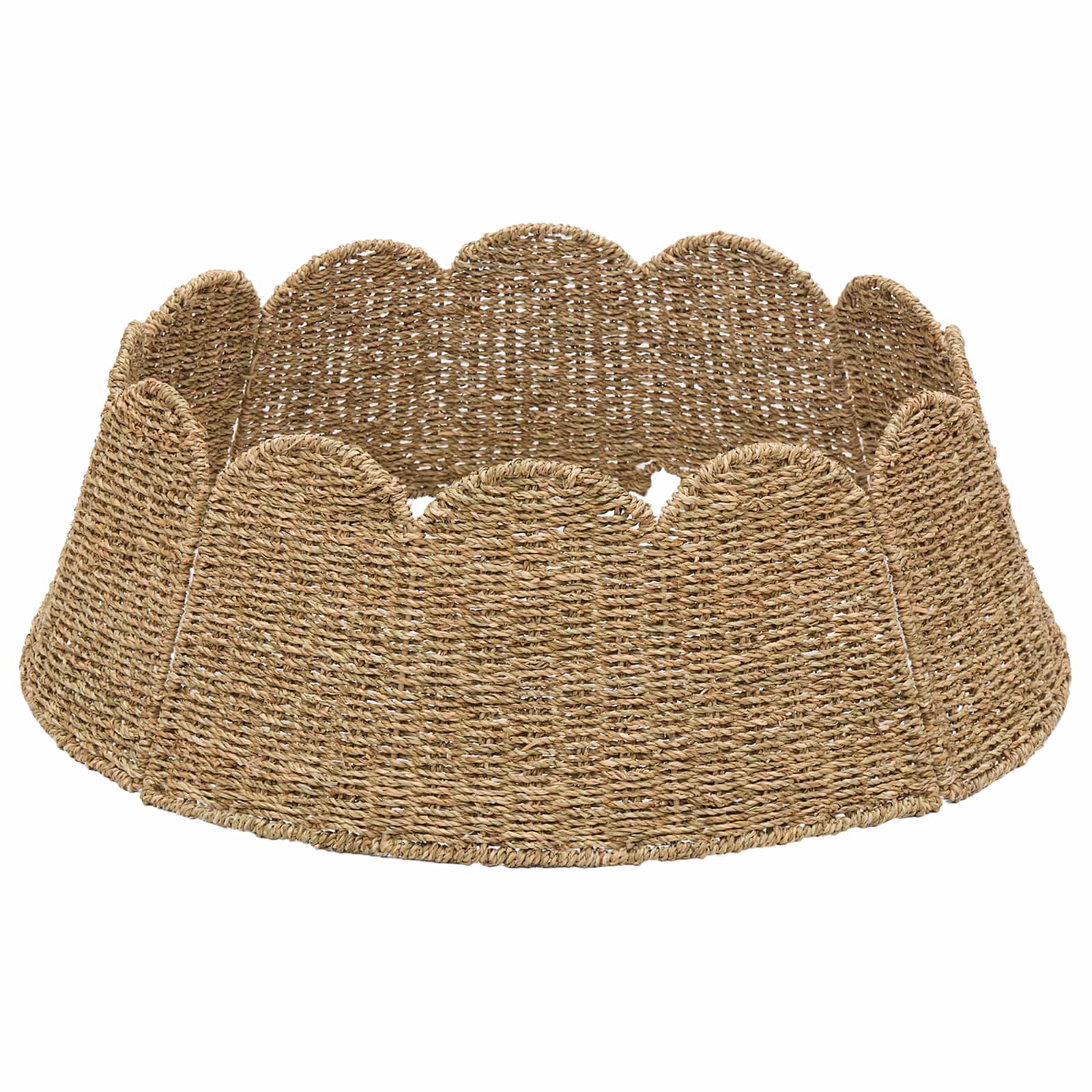Ovratnik za božično drevo Okrogla Naravna Ø 75 x 25 cm