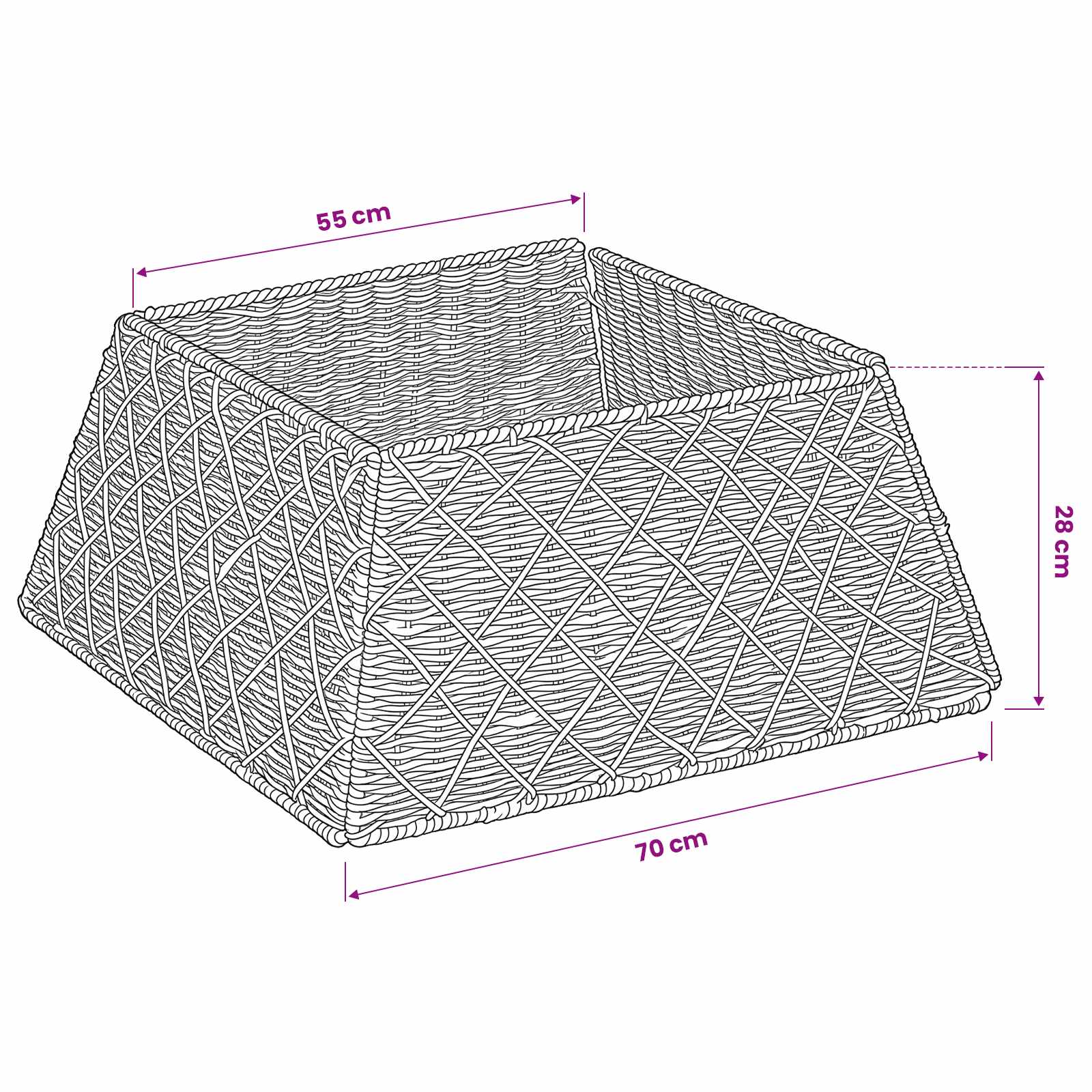 Christmas Tree Collar Square size guide