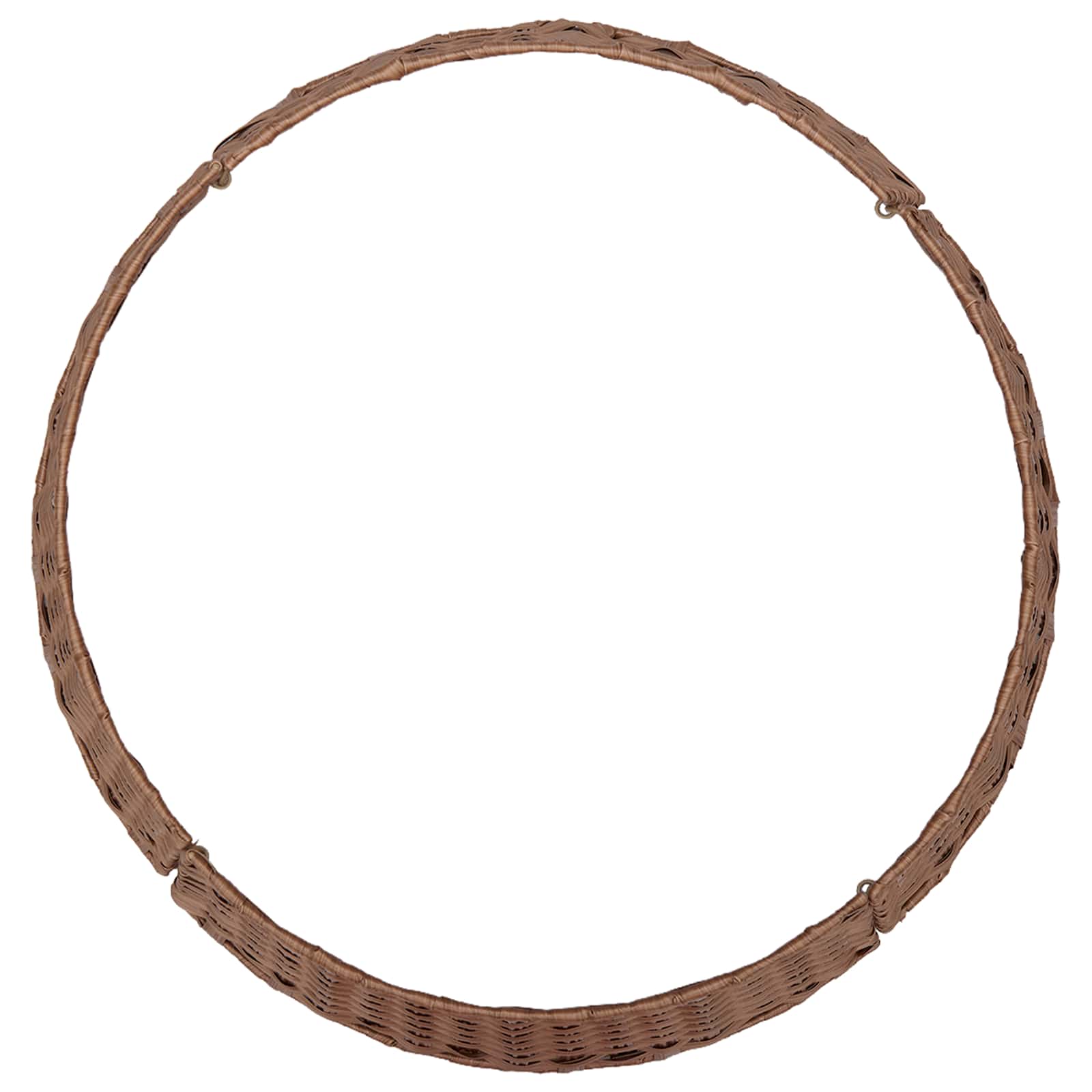 vidaXL Kerstboomkraag Rond Licht Bruin Dia. 75 x 25 cm poly rattan, foto 4