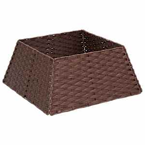 vidaXL J&otilde;ulupuukaelus Kandiline Tume pruun 50 x 50 x 25 cm pol&uuml;rotang
