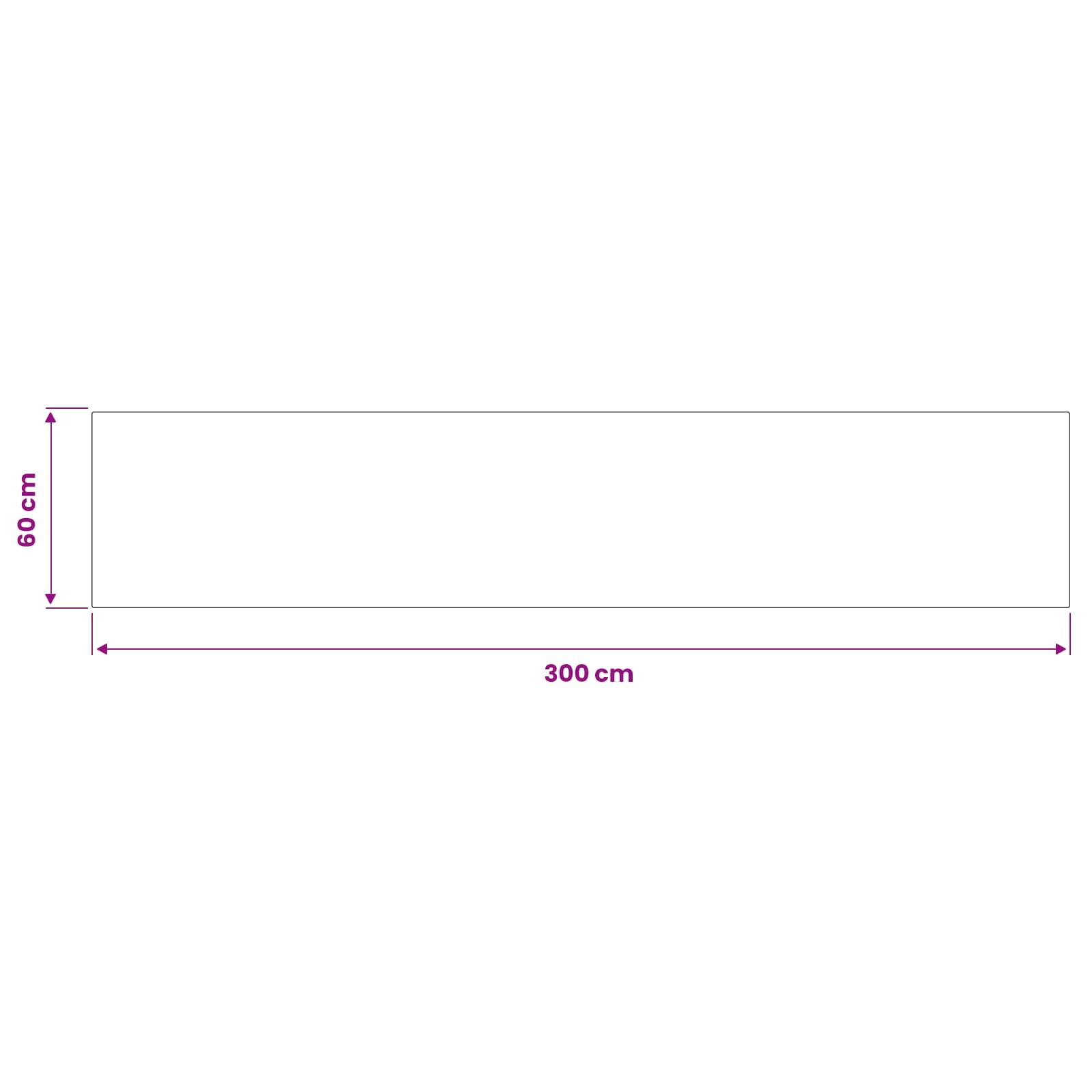 Keuken Vloerkleed Zwart beton 300 x 60 cm 100% Polyamide image 3