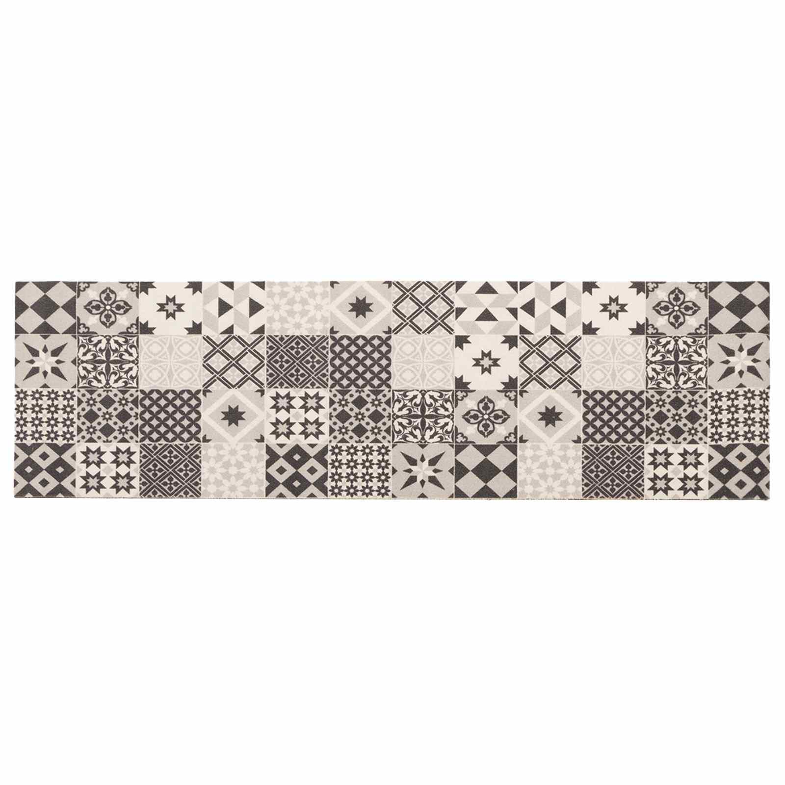 Килим за кухня сива мозайка 180 x 60 cm 100% Полиамид Пере се
