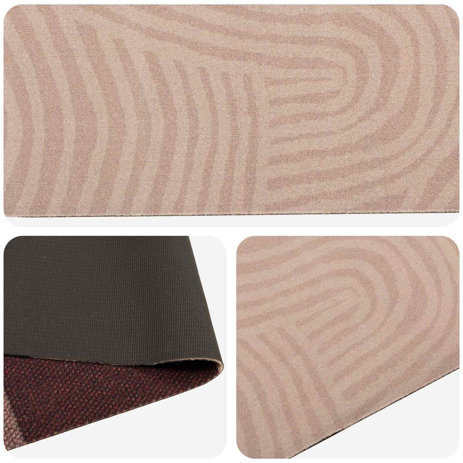 Keuken Vloerkleed Taupe Scandinavisch 300 x 60 cm image 2