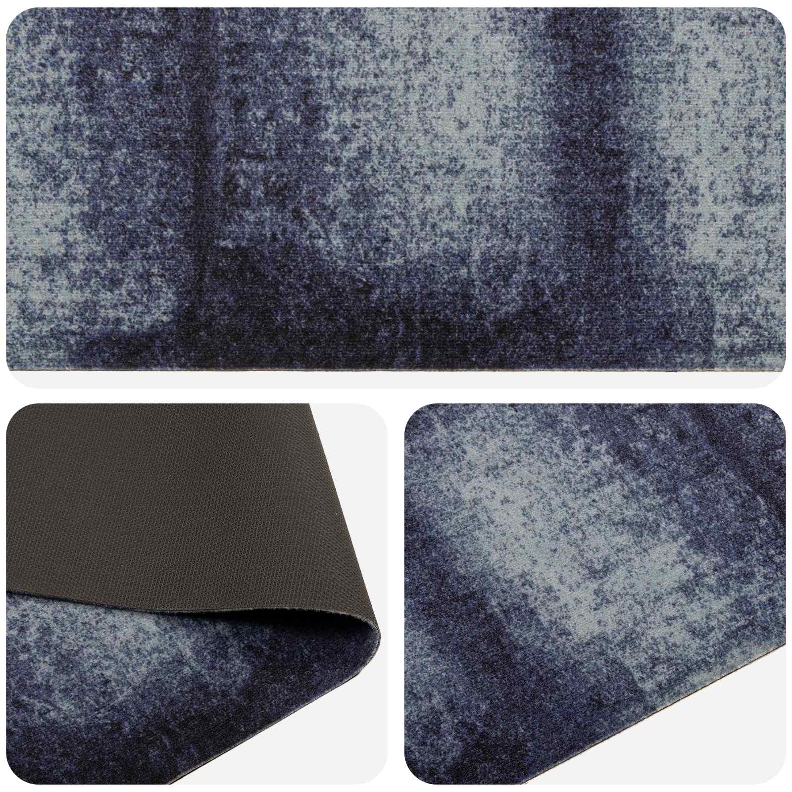 Keuken Vloerkleed Blauwe Schaduw 180 x 60 cm 100% Polyamide image 2