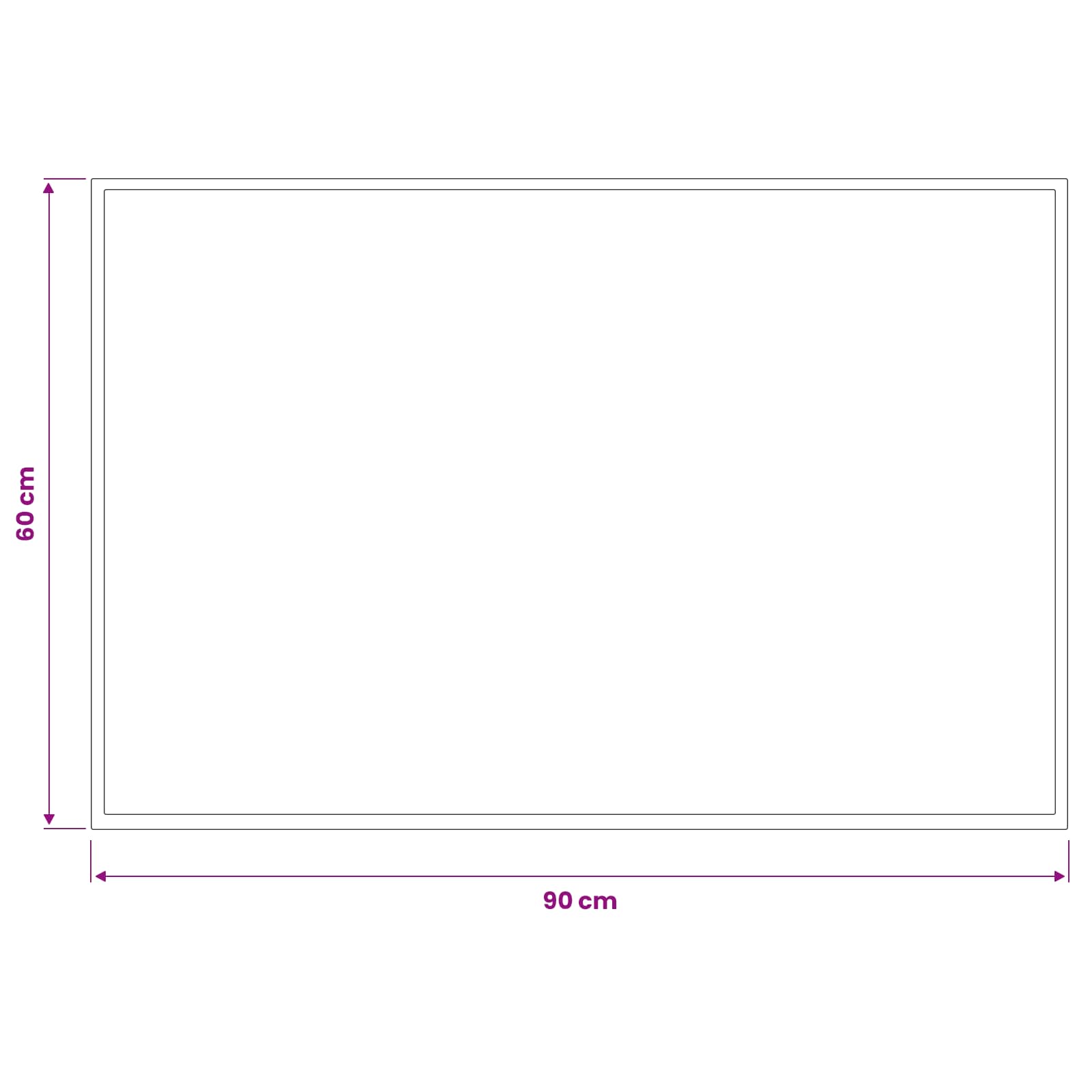 Deurmat Lichtgrijs 90 x 60 cm 100% Polyamide image 3