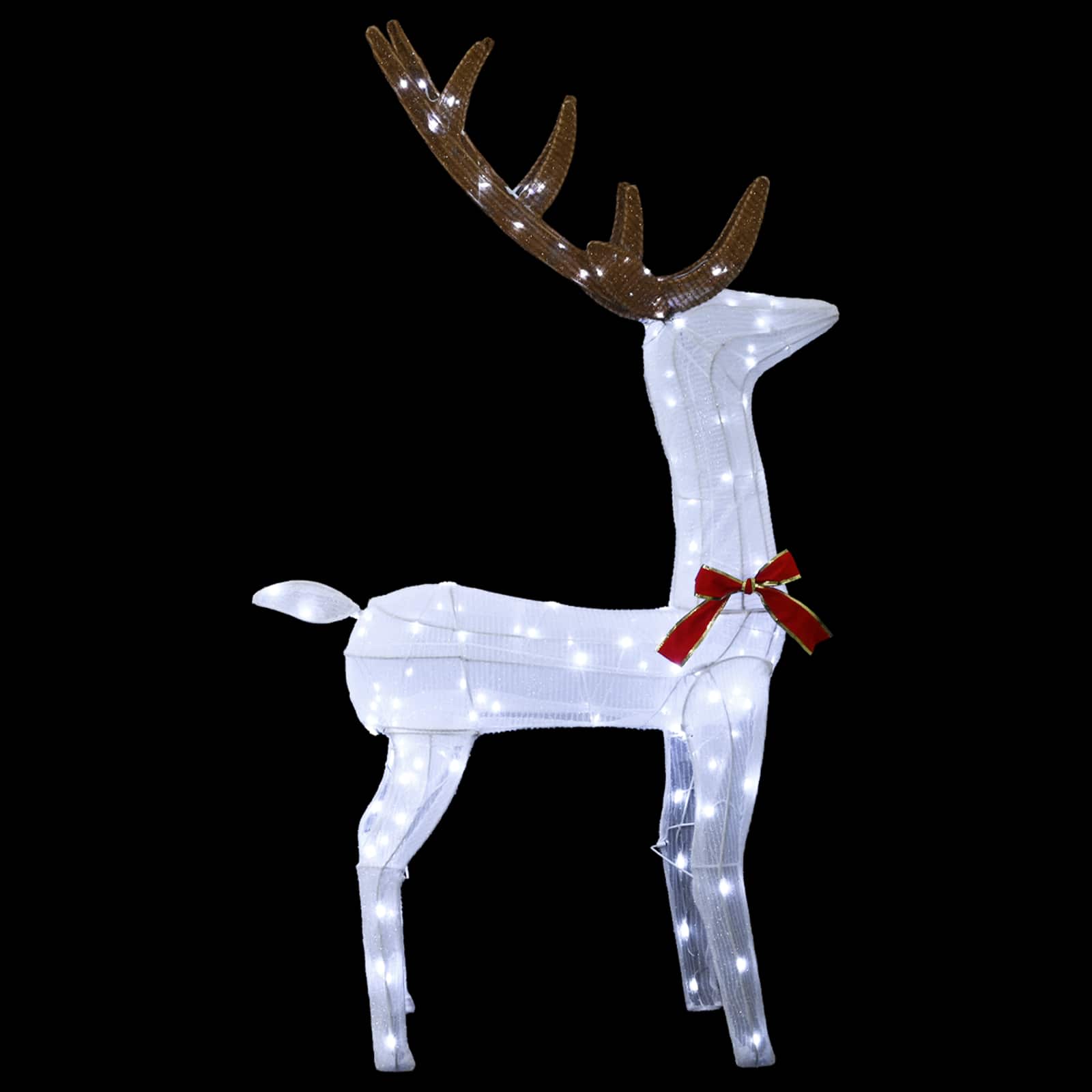 vidaXL 3D Kerst Rendier LOVIISA 140 LED's Koel wit 70 x 26 x 128 cm, foto 4