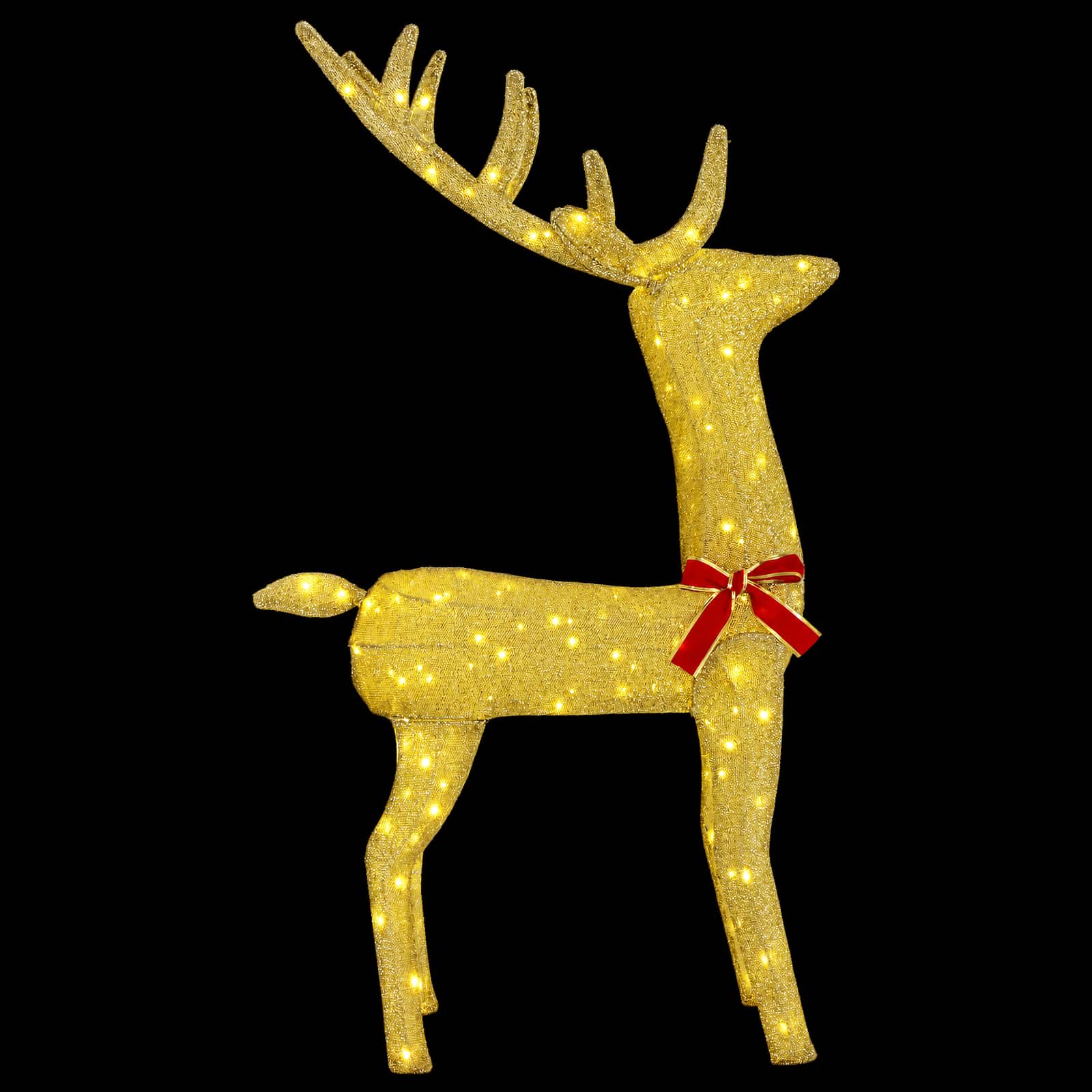 vidaXL 3D Kerst Rendier LOVIISA 140 LED's Warmwit 70 x 26 x 128 cm, foto 4