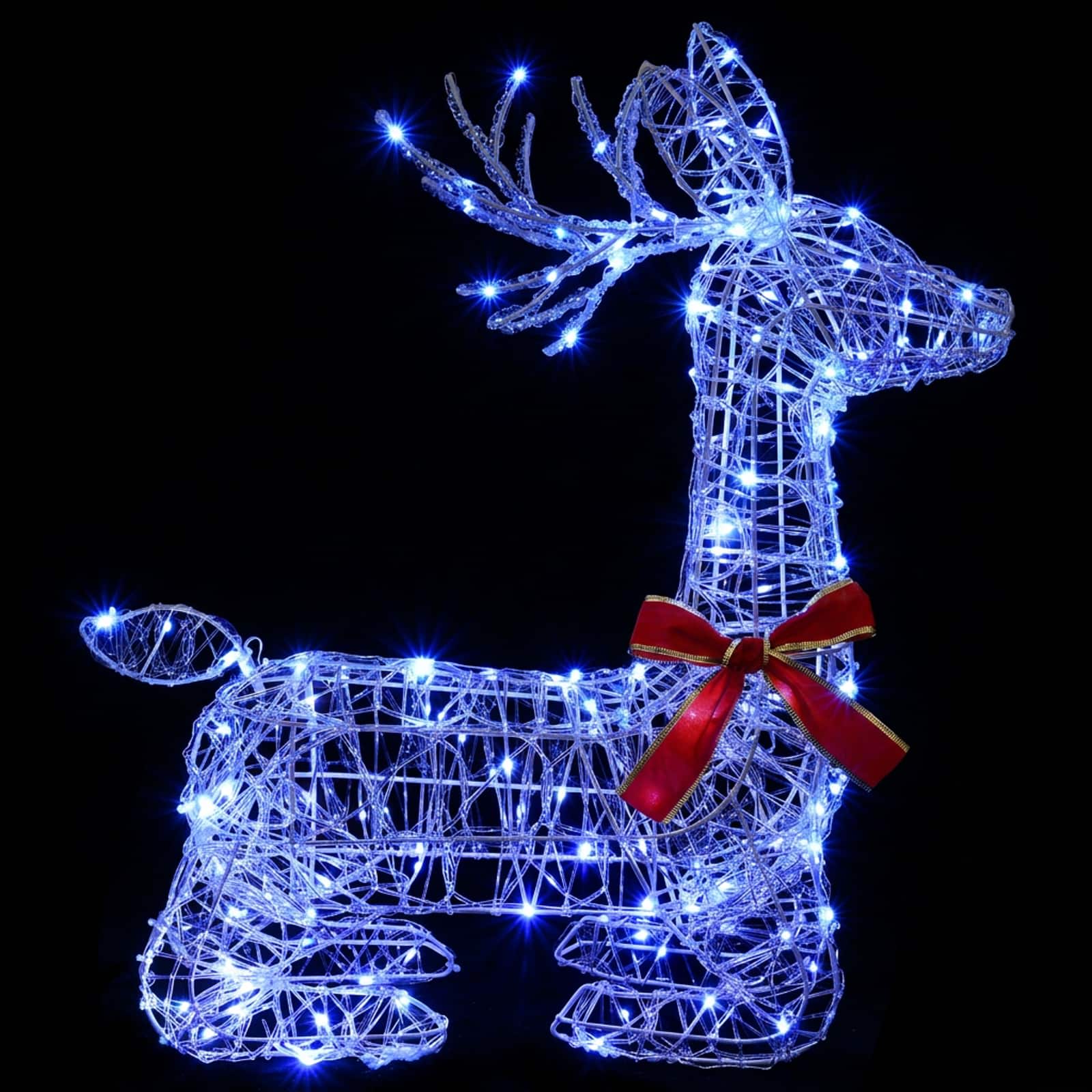 vidaXL 3D Kerst Rendier LOVIISA 140 LED's Blauw 55 x 22 x 63 cm, foto 4