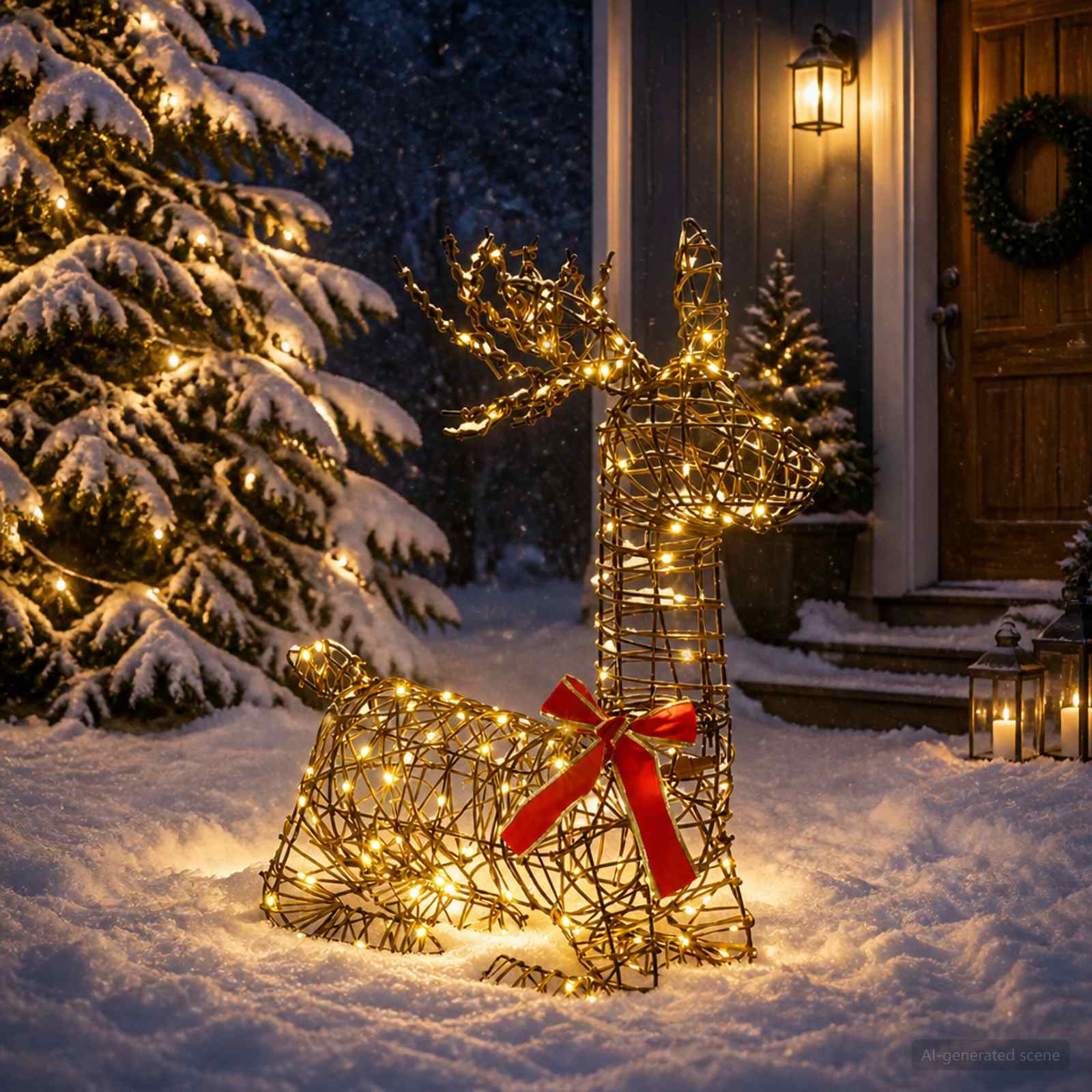 3D Christmas Reindeer LOVIISA 140 LEDs Warm — photo 1 of 5