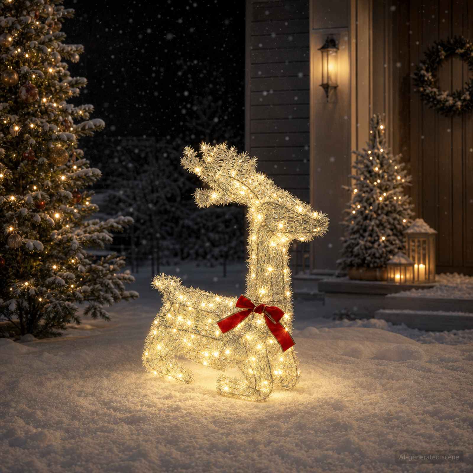 3D jõulupõder LOVIISA 140 LED-i Soe valge 55 x 22 x 63 cm 3 Kõik vajalik sinu aeda ja koju! 3D jõulupõder LOVIISA 140 LED-i Soe valge 55 x 22 x 63 cm - Pilt 3