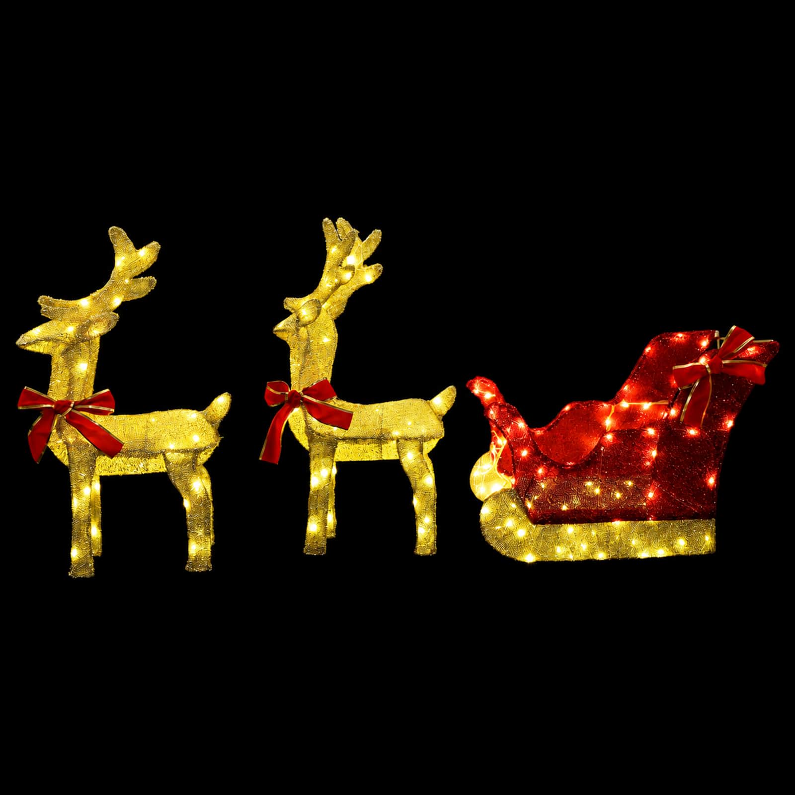3D-jõulupõder saaniga LOVIISA 3 tk 160 LED-i Soe valge 6 Kõik vajalik sinu aeda ja koju! 3D-jõulupõder saaniga LOVIISA 3 tk 160 LED-i Soe valge - Pilt 6