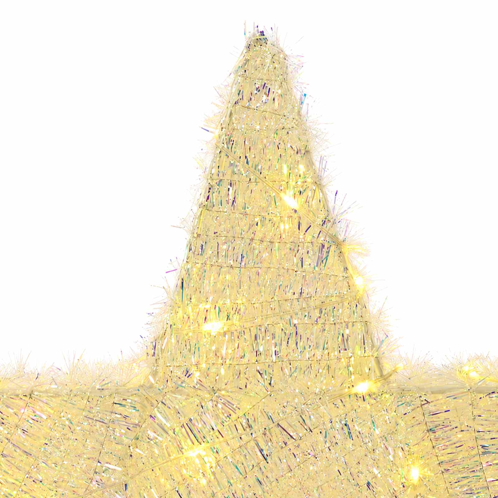 3D božična zvezda 50 LED Toplo bela 55 x 53,5 x 10 cm