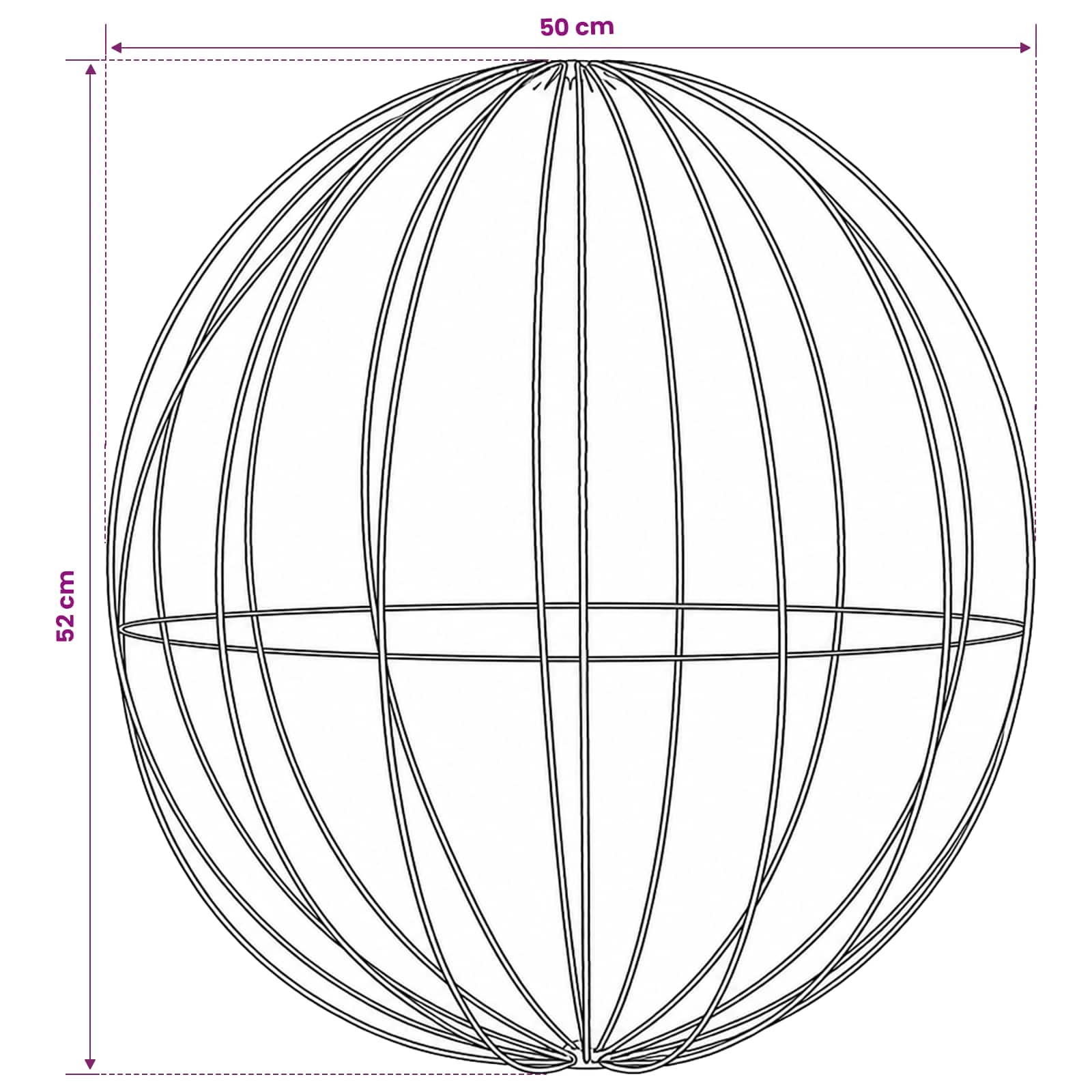Božična konica za luči 160 LED RGB Premer 50 x 52 cm