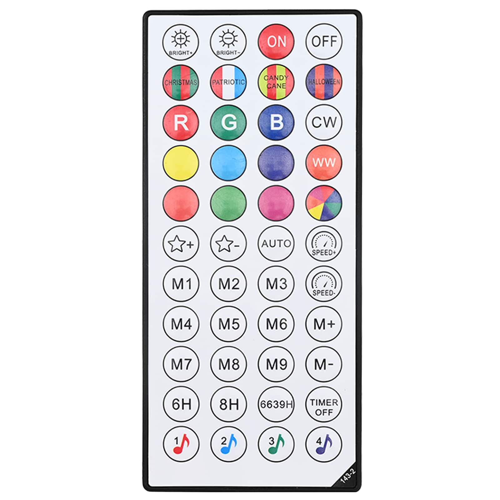 Božična konica za luči 2 kos 384 LED RGB Premer 60 x 63 cm