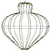 vidaXL J&otilde;ulufiniaalne valgus 192 LED-i Soe valge L&auml;bim&otilde;&otilde;t 40 x 40 cm