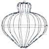 vidaXL J&otilde;ulufiniaalne valgus 192 LED-i K&uuml;lm valge L&auml;bim&otilde;&otilde;t 40 x 40 cm