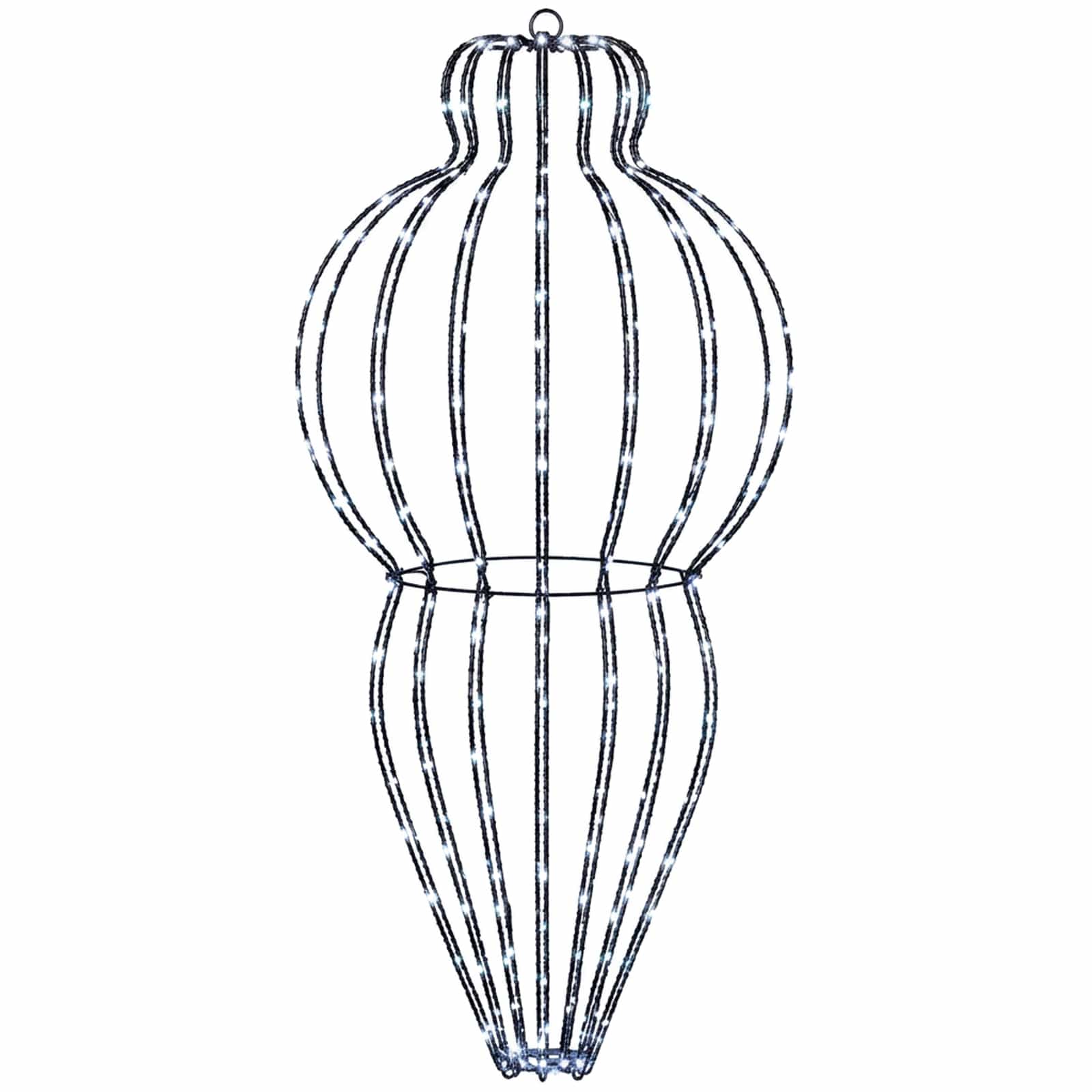 Koničasta božična luč 320 LED Hladno bela Premer 40 x 75 cm