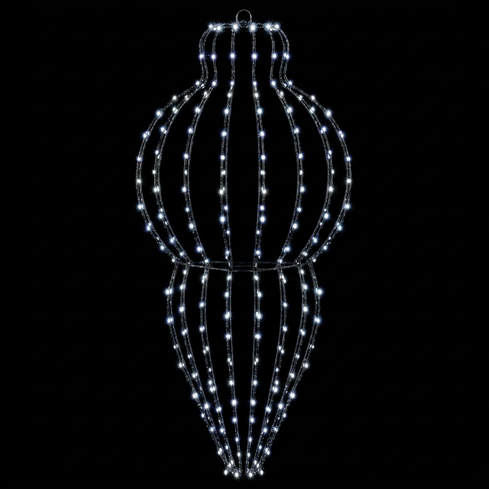 Koničasta božična luč 320 LED Hladno bela Premer 40 x 75 cm