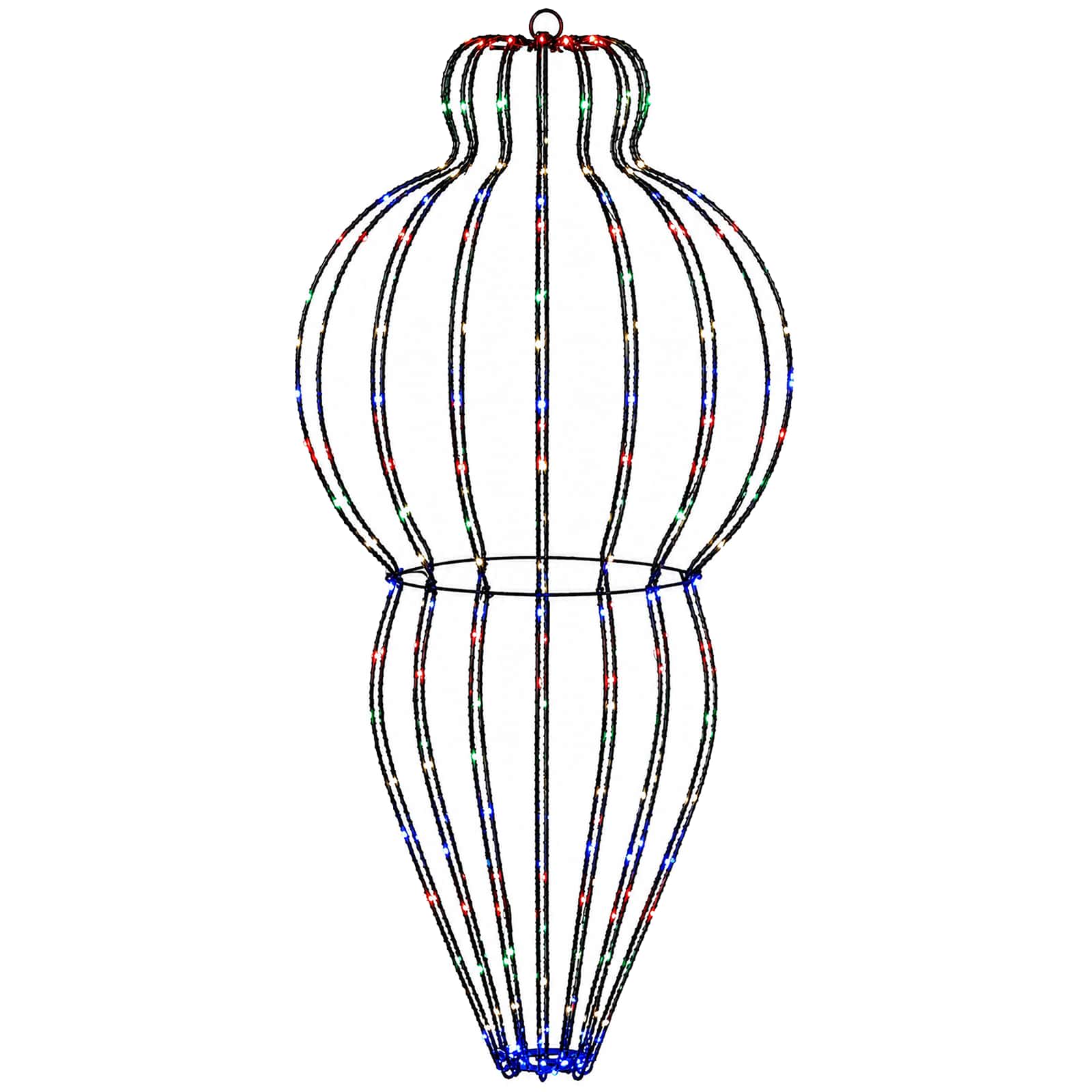 Božična konica za luči 2 kos 640 LED Večbarvno Ø 40 x 75 cm