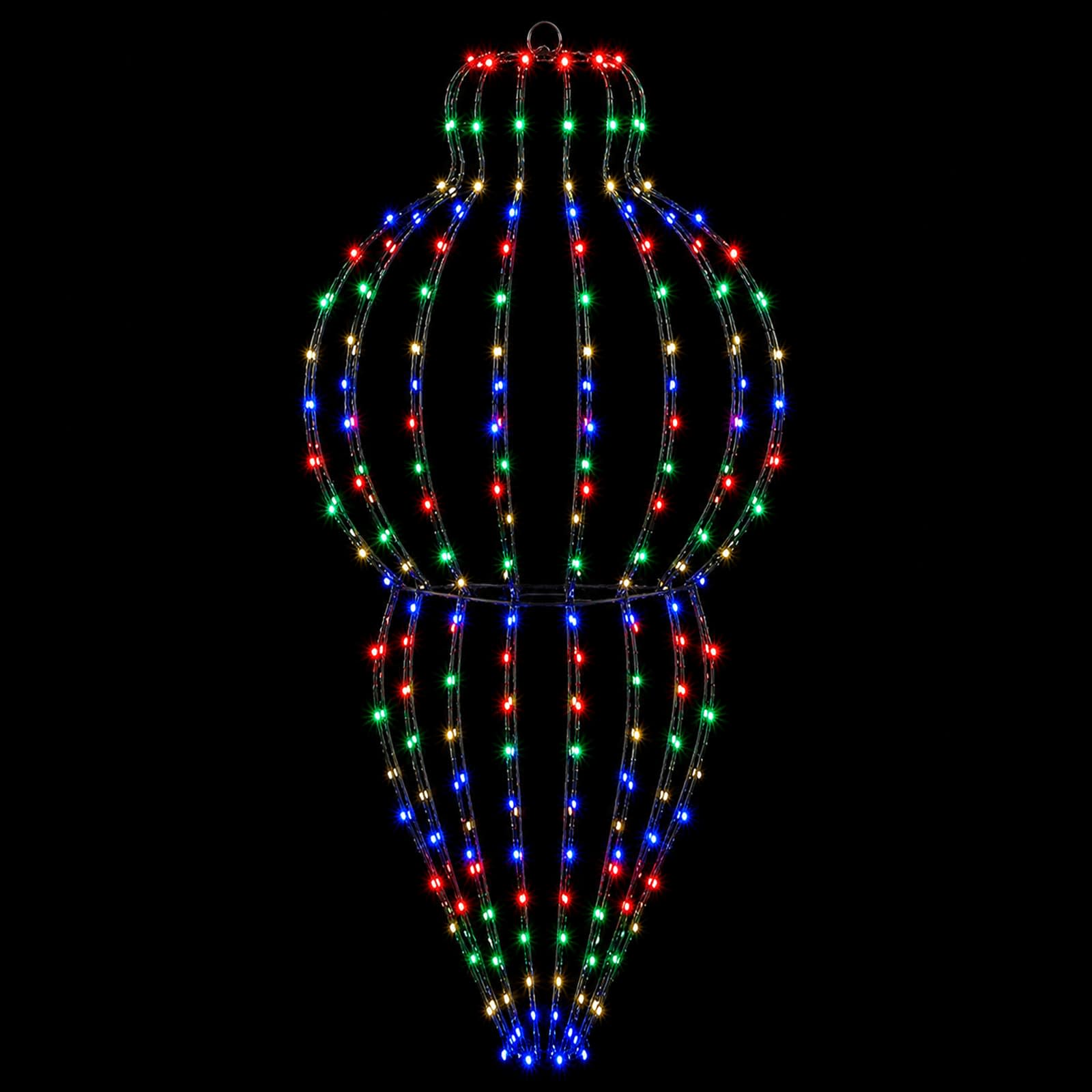 Božična konica za luči 2 kos 640 LED Večbarvno Ø 40 x 75 cm