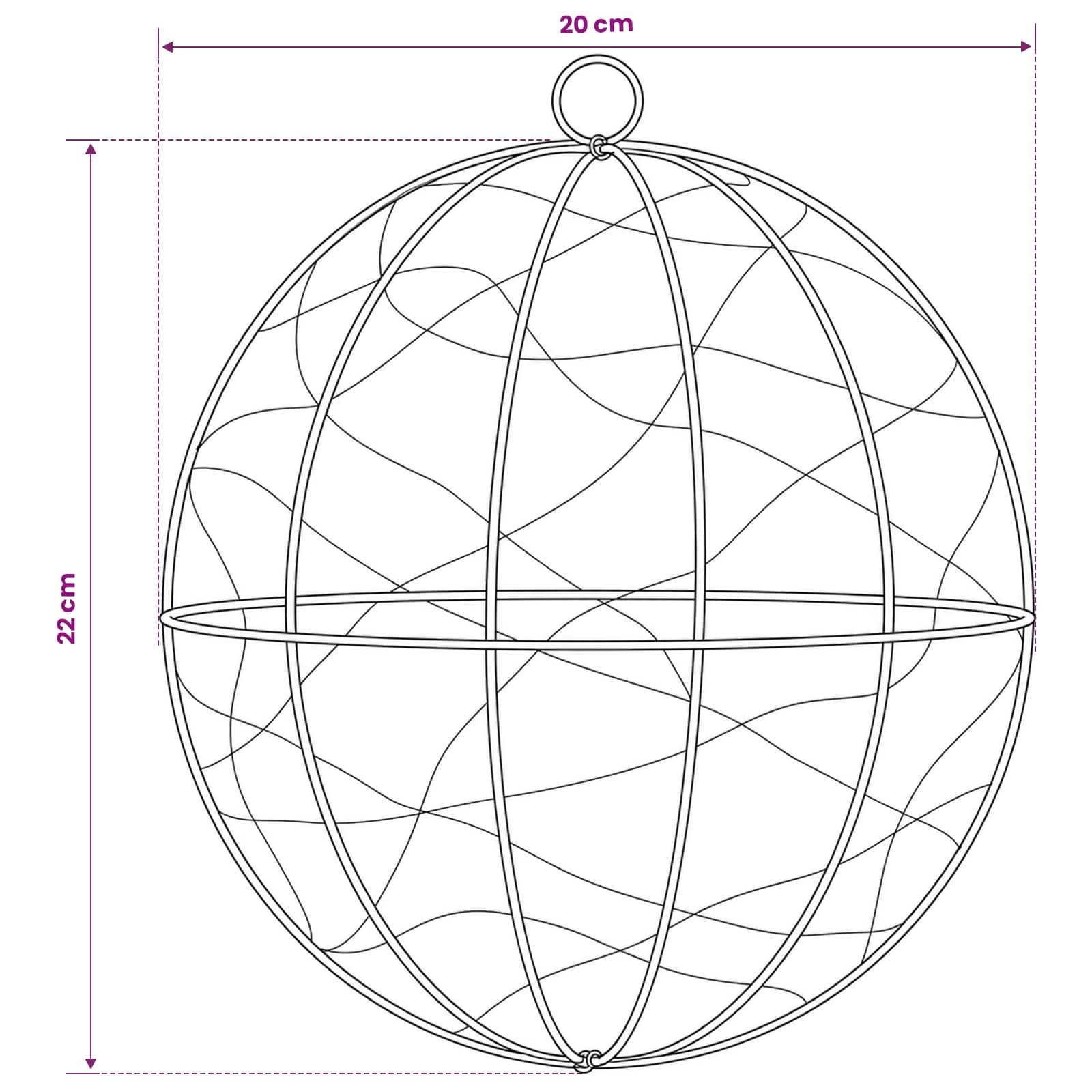 Christmas Finial Light 400 LEDs Cold size guide