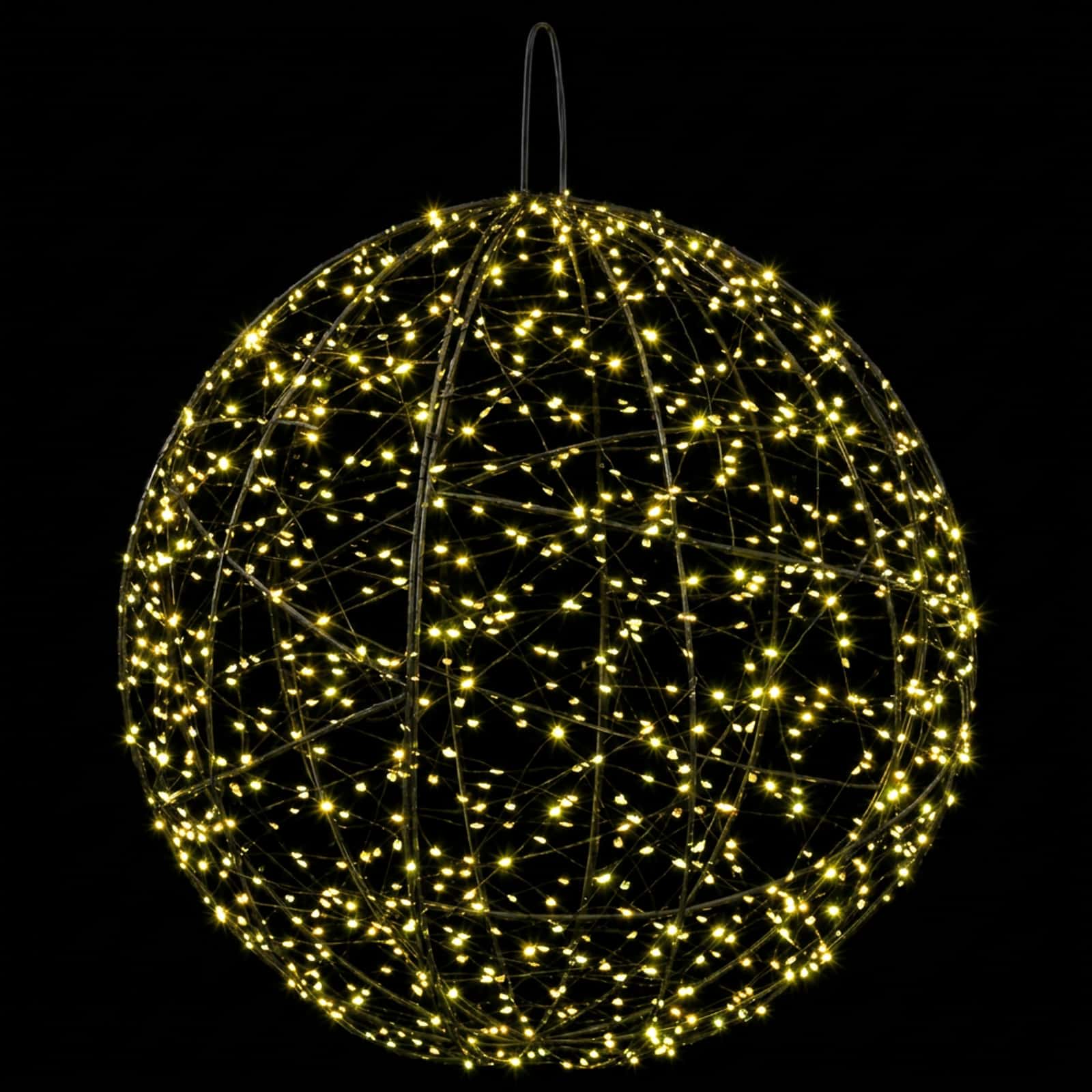 Božična konica za luči 950 LED Toplo bela Premer 60 x 63 cm