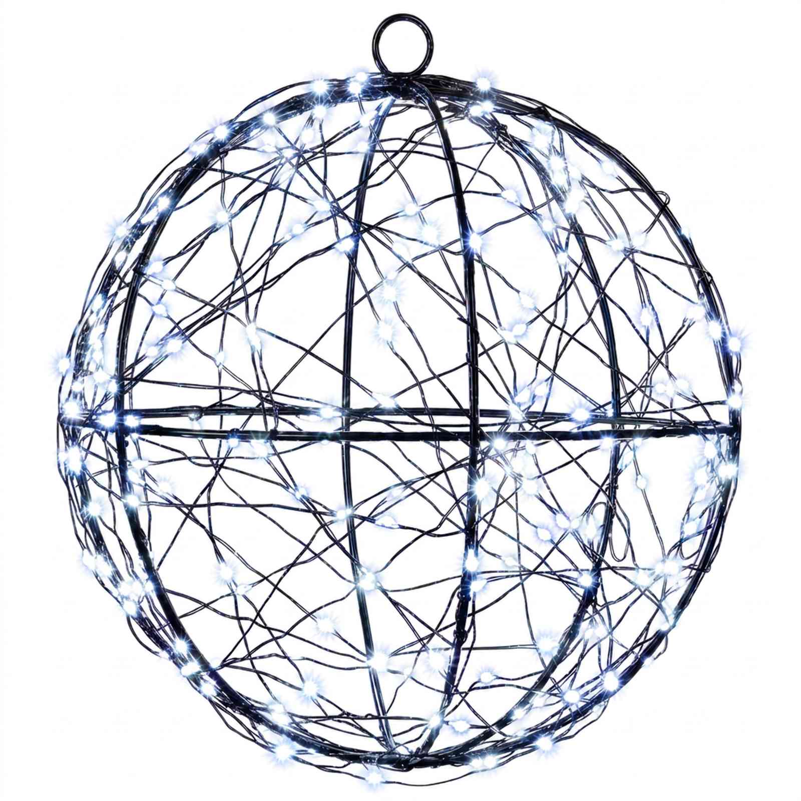 vidaXL Vianočný špic 200 LED Studená biela Priemer 20 x 22 cm
