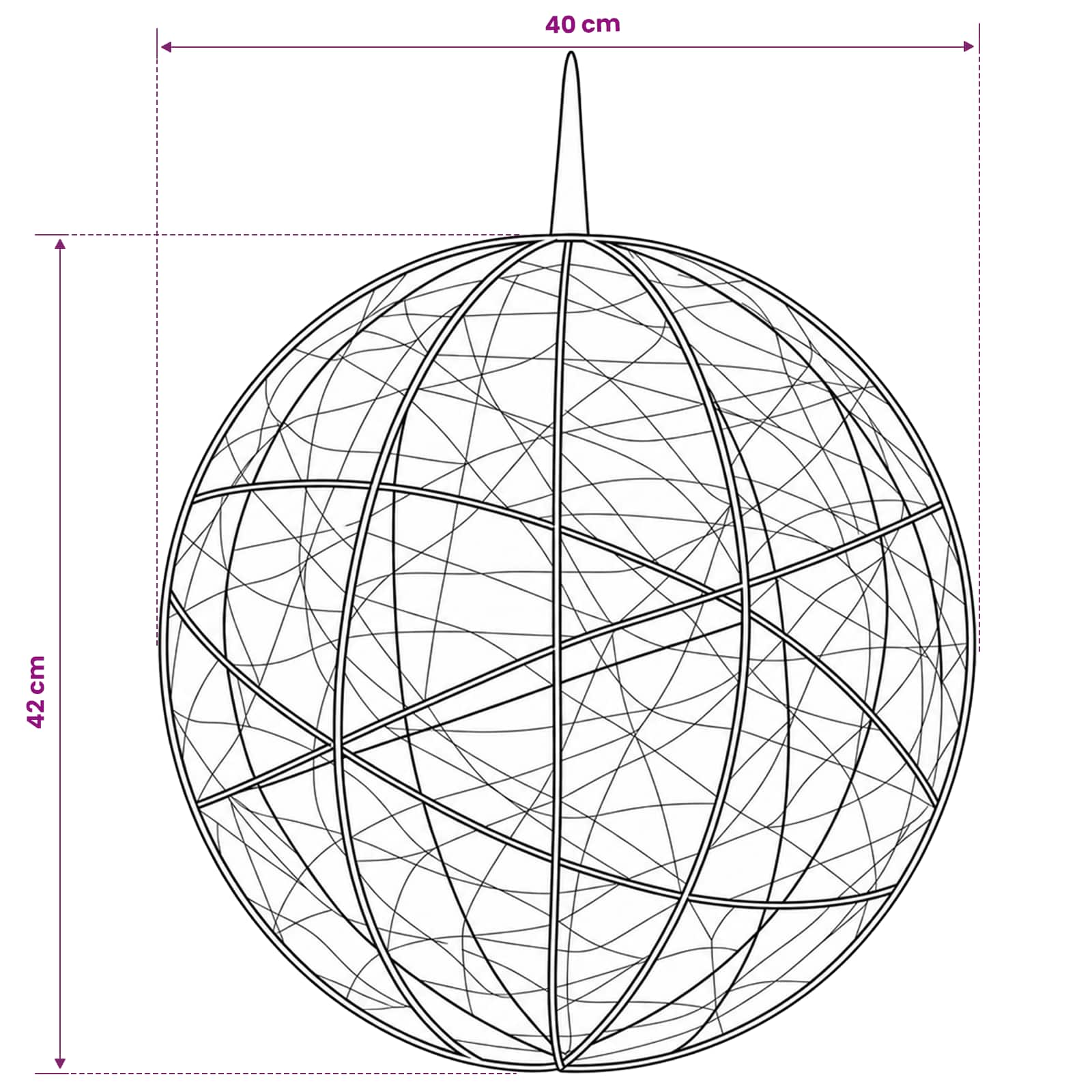 Božična konica za luči 500 LED Modra Premer 40 x 42 cm
